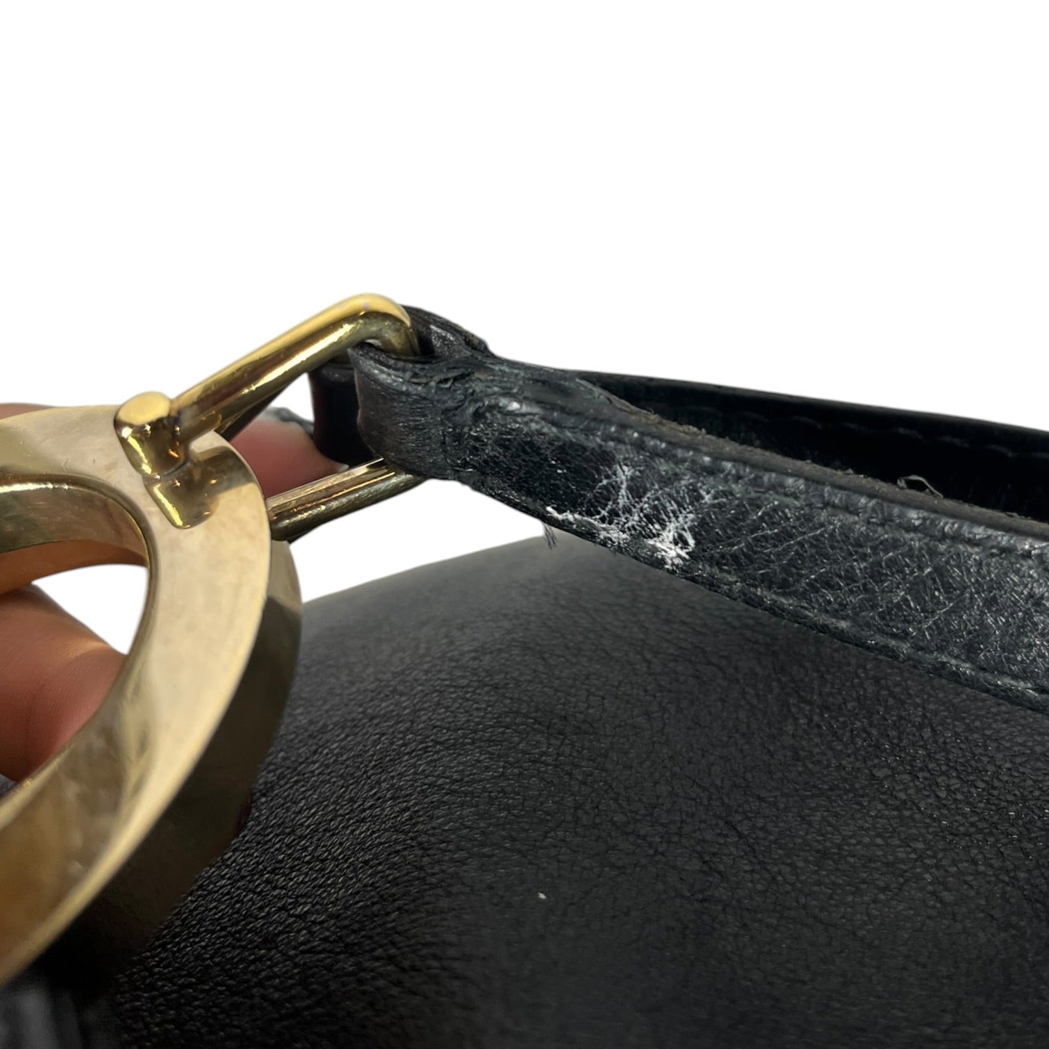 GUCCI/Hand Bag/Leather/BLK/Charlotte Hobo Bag view 6