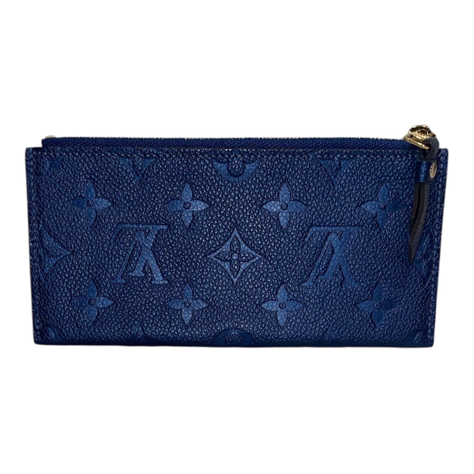 LOUIS VUITTON/Pouch/Monogram/Leather/BLU/Zippered Pouch Empreinte LTHER view 1