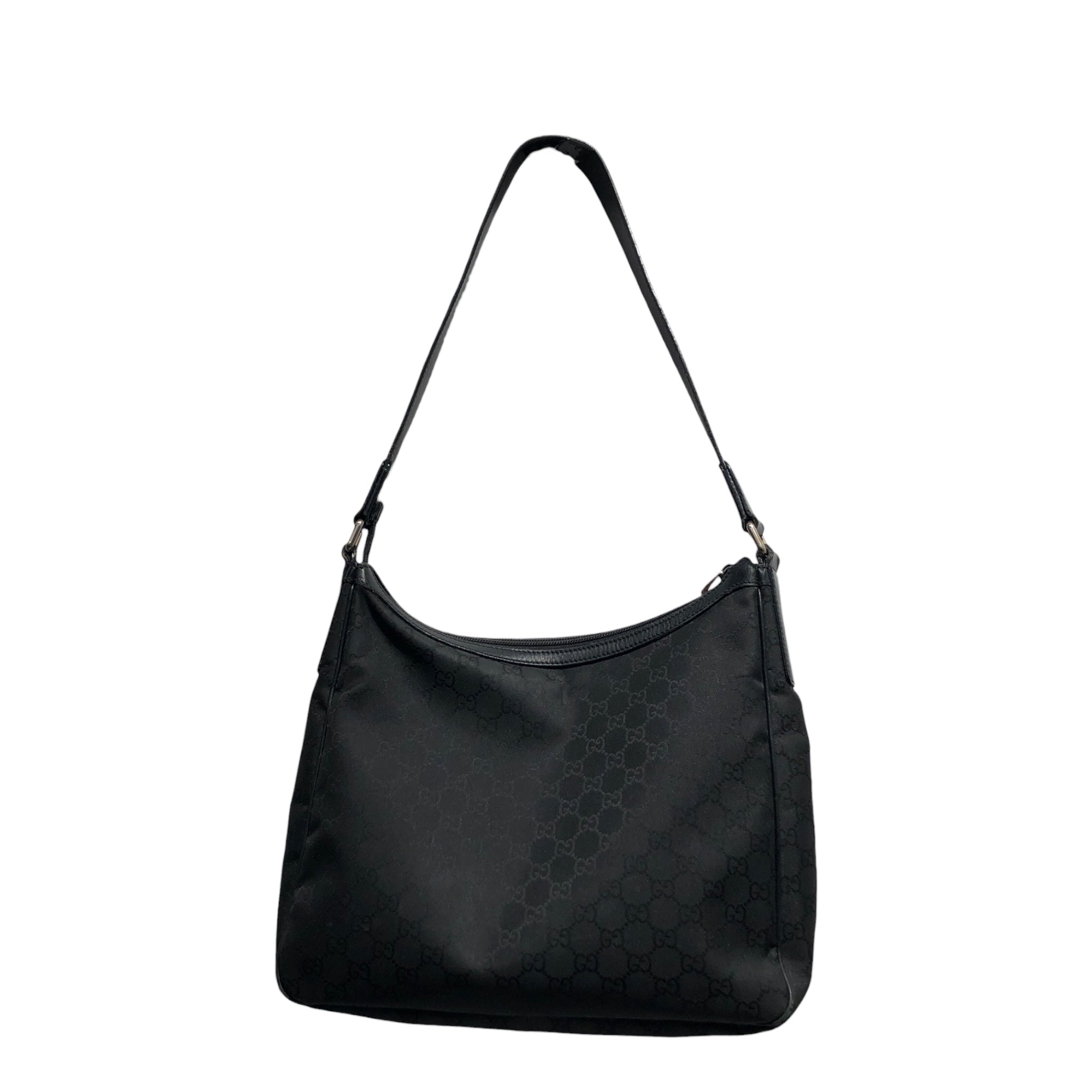 GUCCI/Hand Bag/Monogram/Nylon/BLK/GG SHOULDER BAG view 2