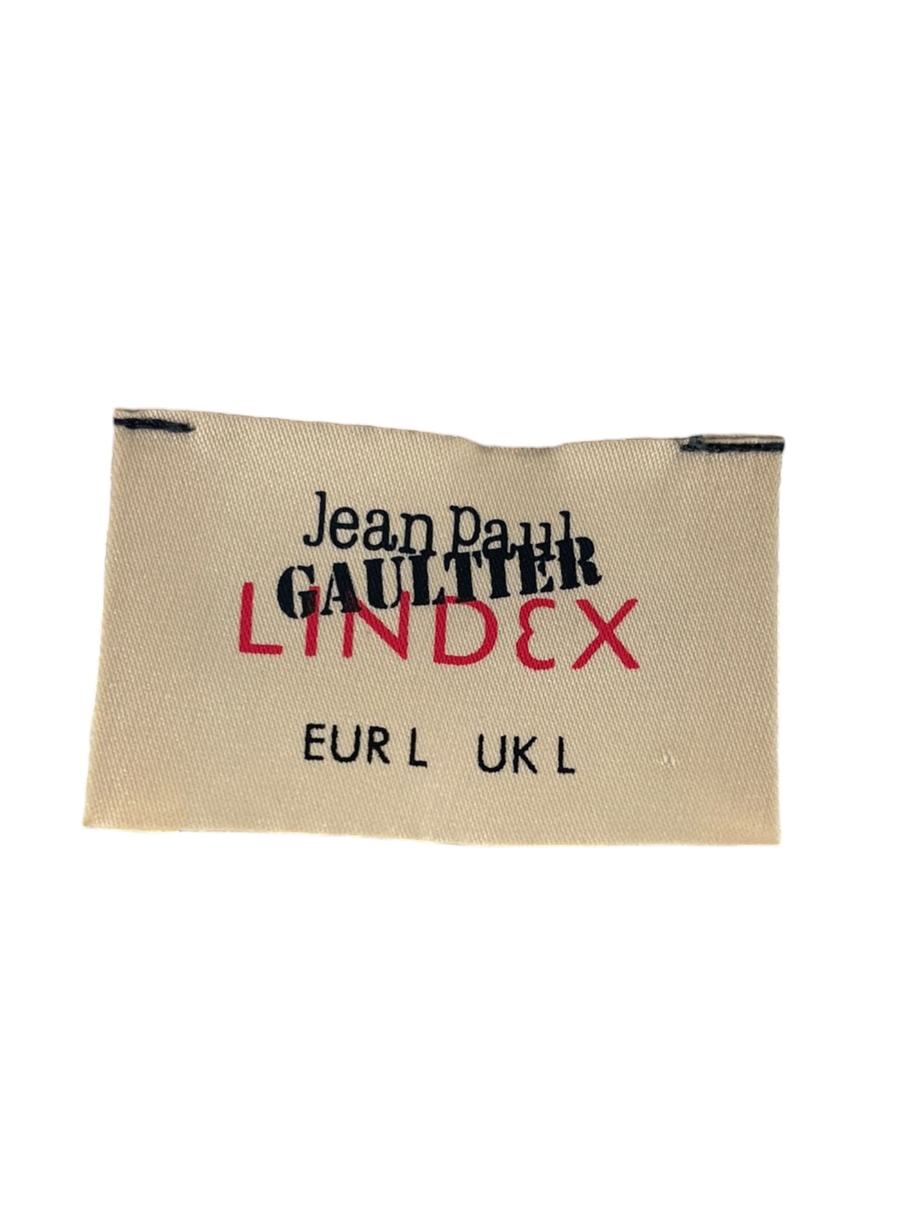 Jean Paul Gaultier/LS T-Shirt/L/Polyester/BEG/Stripe/LINDEX MESH TOP view 5