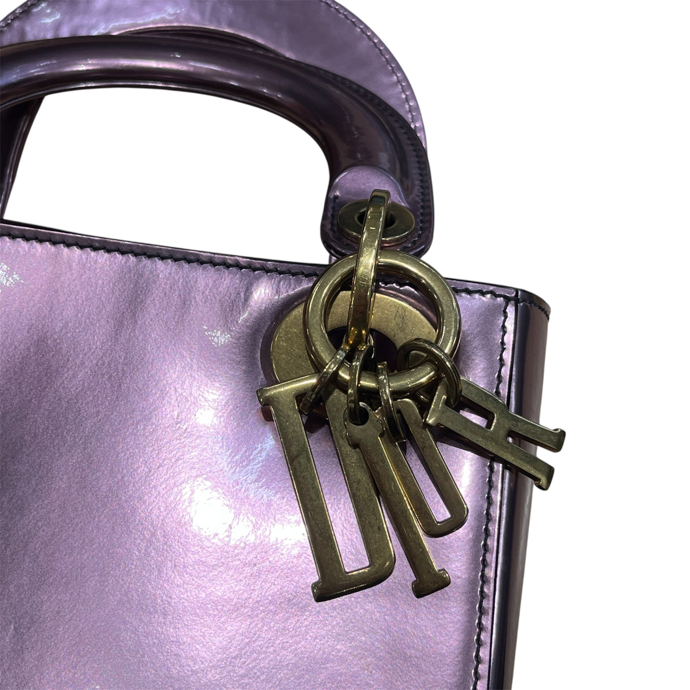 Christian Dior/Hand Bag/PPL/Mini lady w/ charms view 4