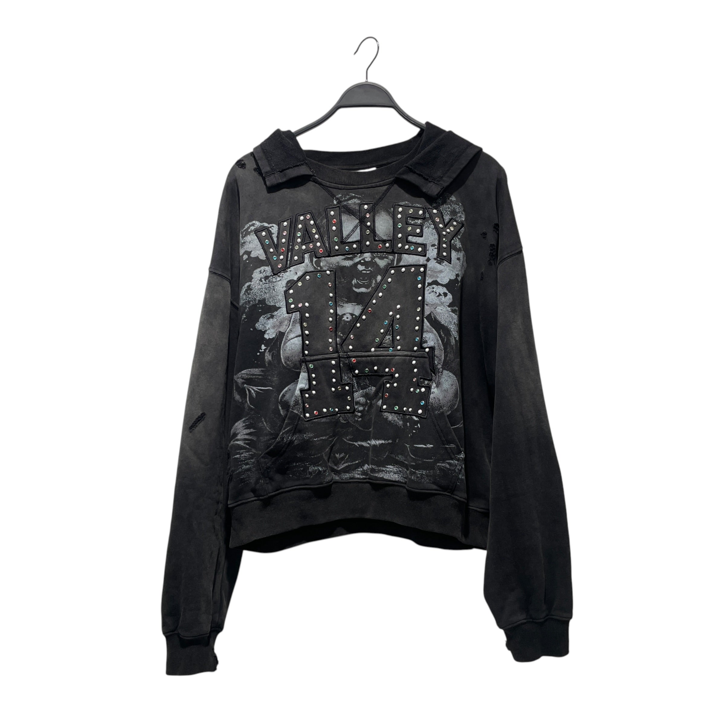 Vale/Hoodie/M/All Over Print/Cotton/BLK/Jesus Hoodie view 1