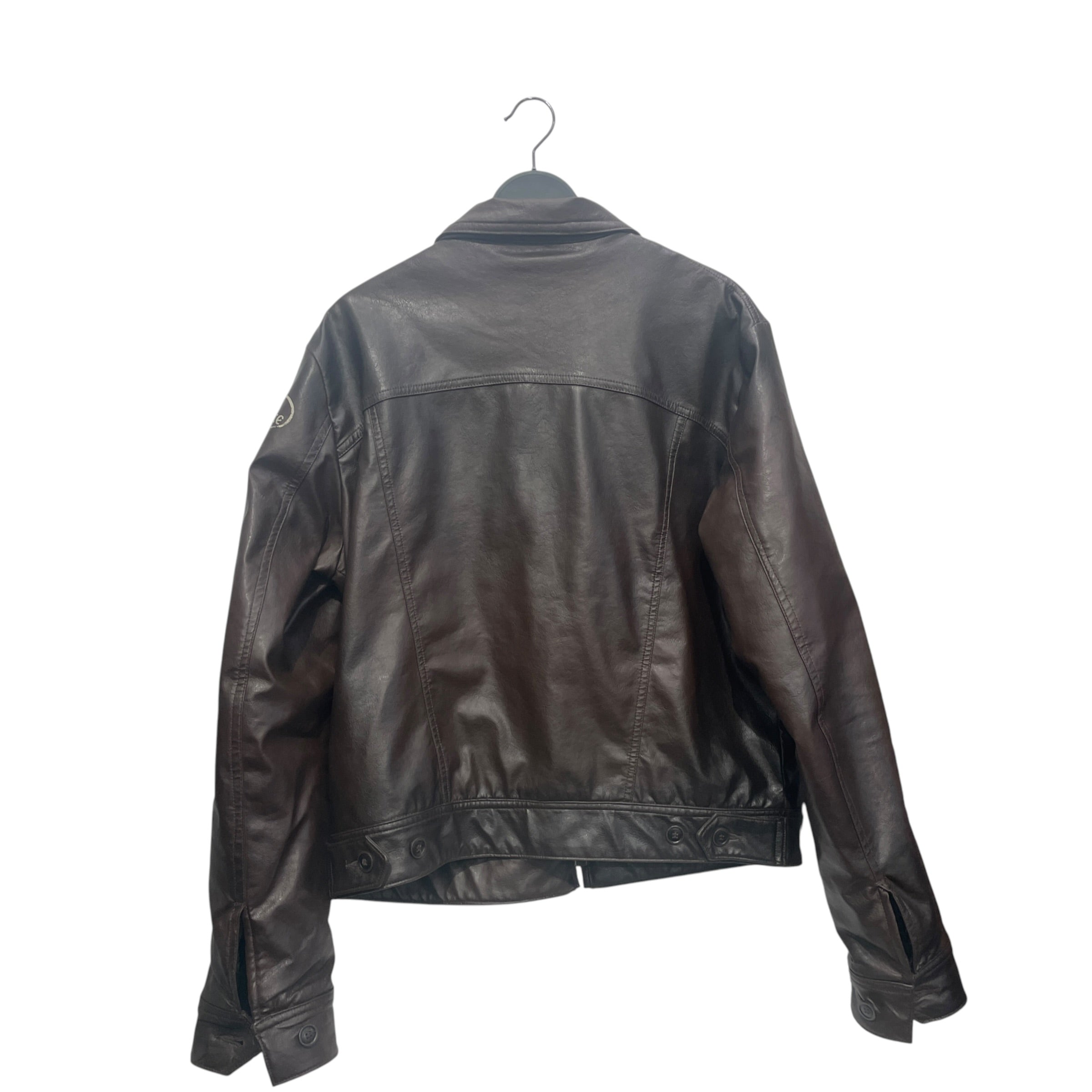MADE IN HEAVEN /Leather Jkt/XL/Leather/BRW/MADEINHEAV BRWN EMBR PRINTED J view 4