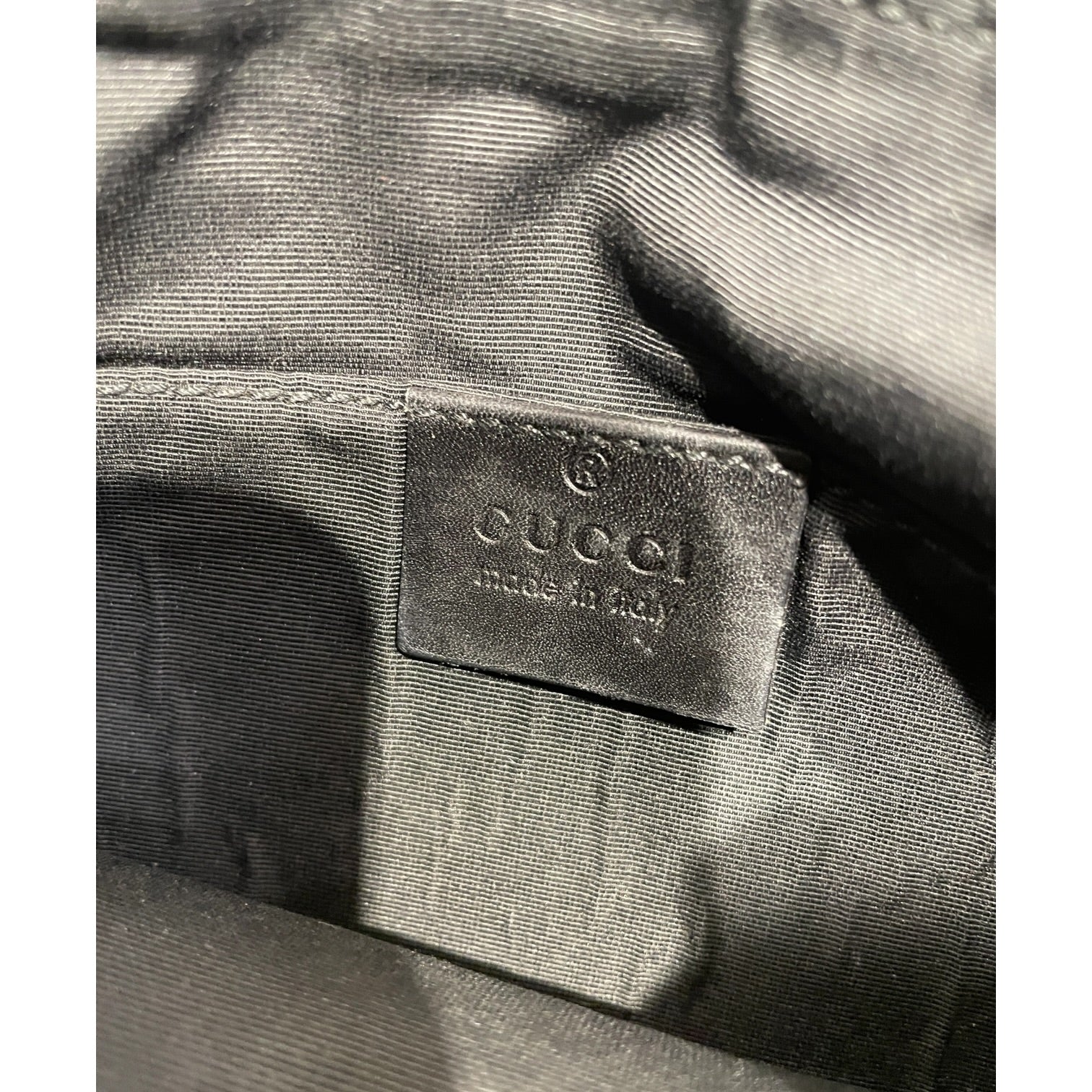 GUCCI/Hand Bag/Monogram/BLK/VIntage shoulder bag view 3