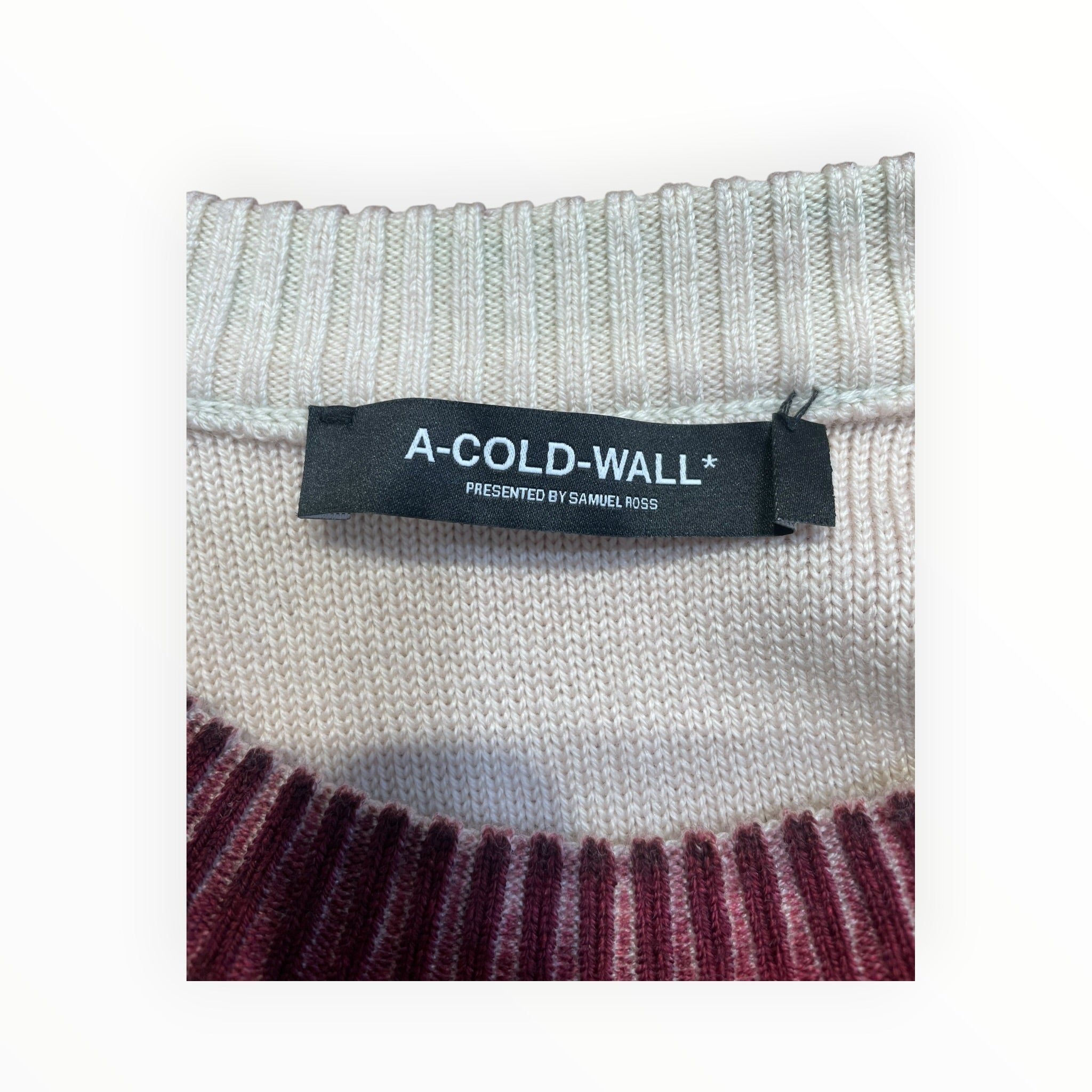 A-COLD-WALL/Sweater/S/Wool/RED/red logo sweater view 3