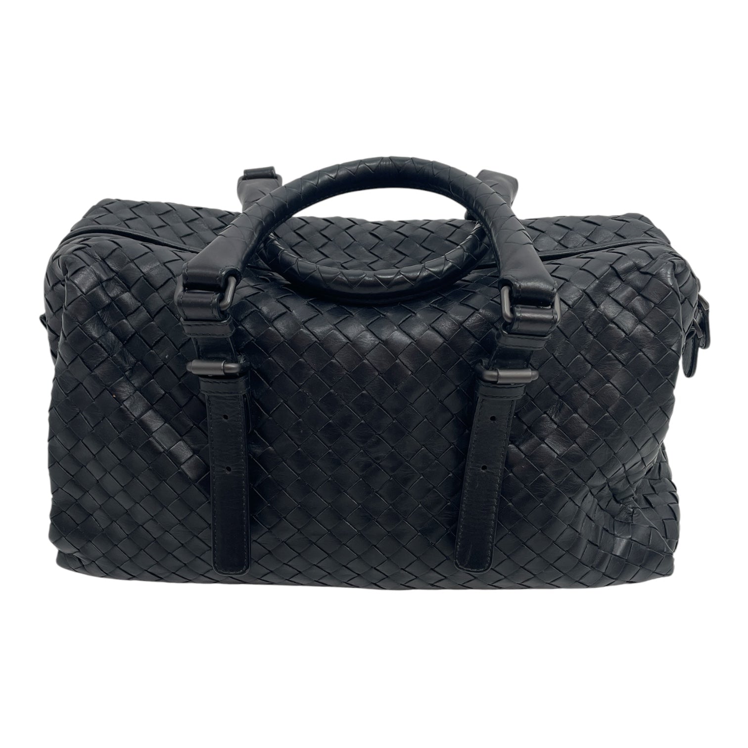 BOTTEGA VENETA/Hand Bag/Leather/BLK/WOVEN MINI DUFFLE view 3