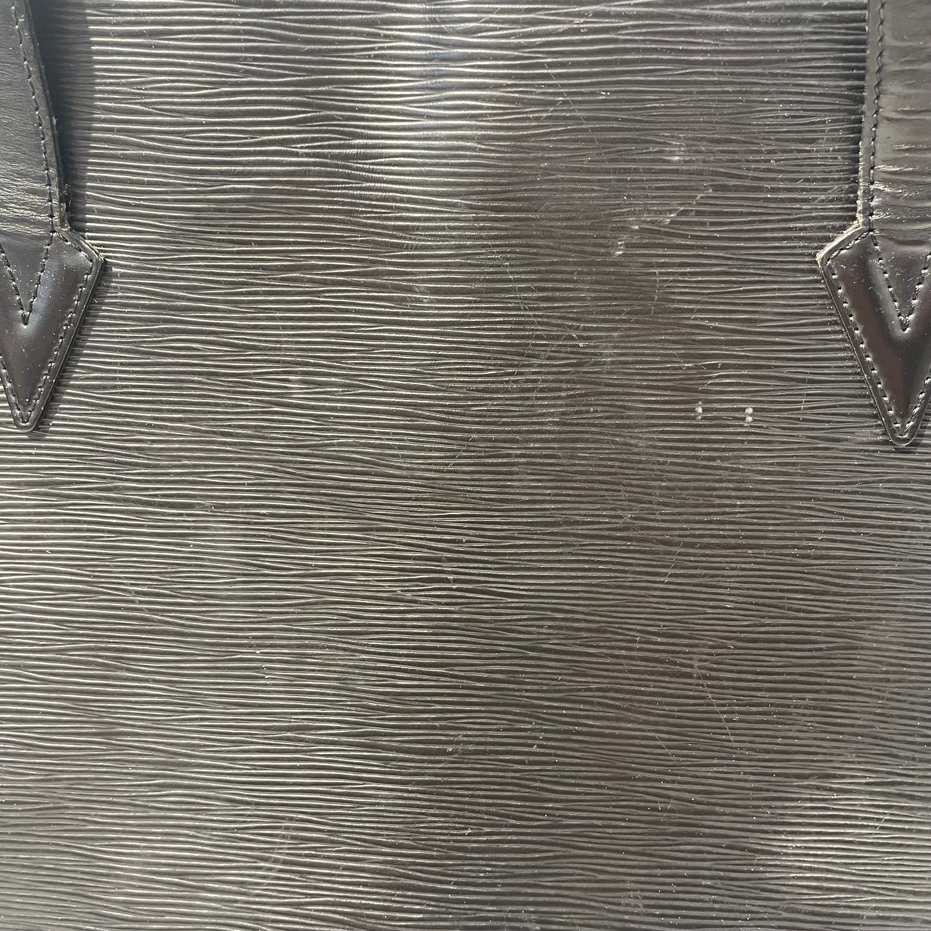 LOUIS VUITTON/Bag/Leather/BLK/LUSSAC EPI view 7