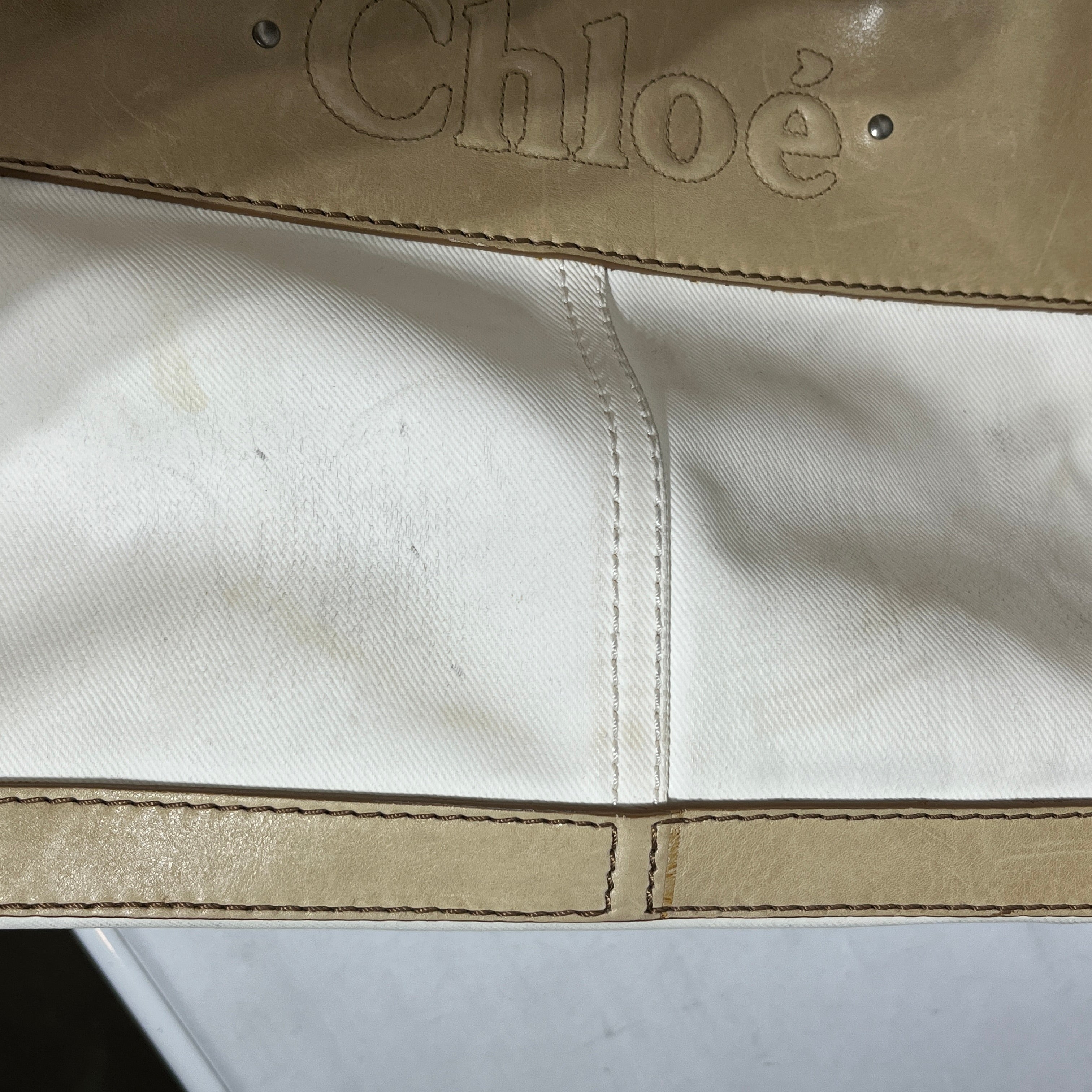 Chloe/Hand Bag/Leather/CRM/TASSEL ZIP view 7