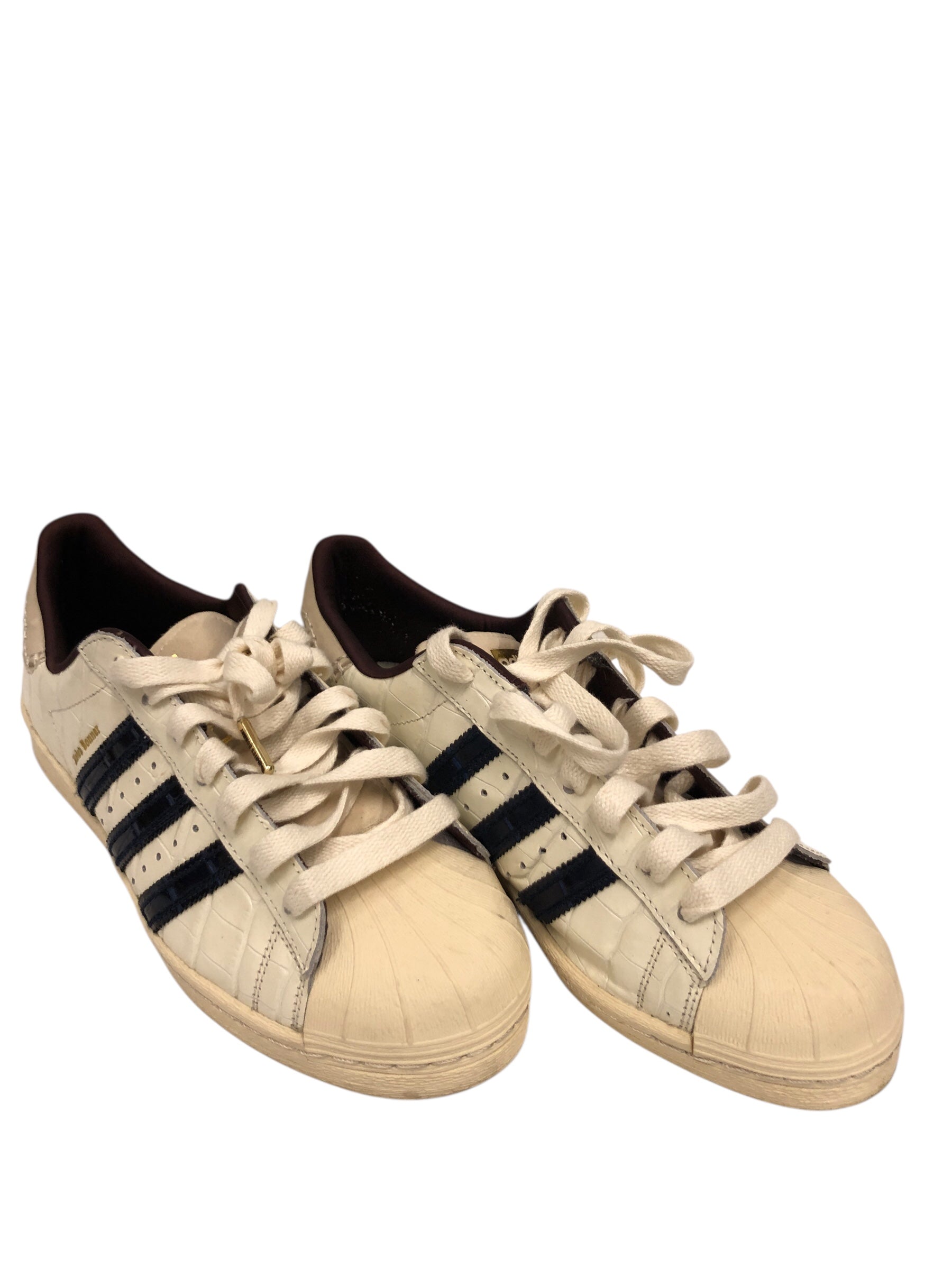 adidas/Low-Sneakers/US 9.5/Stripe/WHT/U-Tip/Wales Bonner Superstar view 1