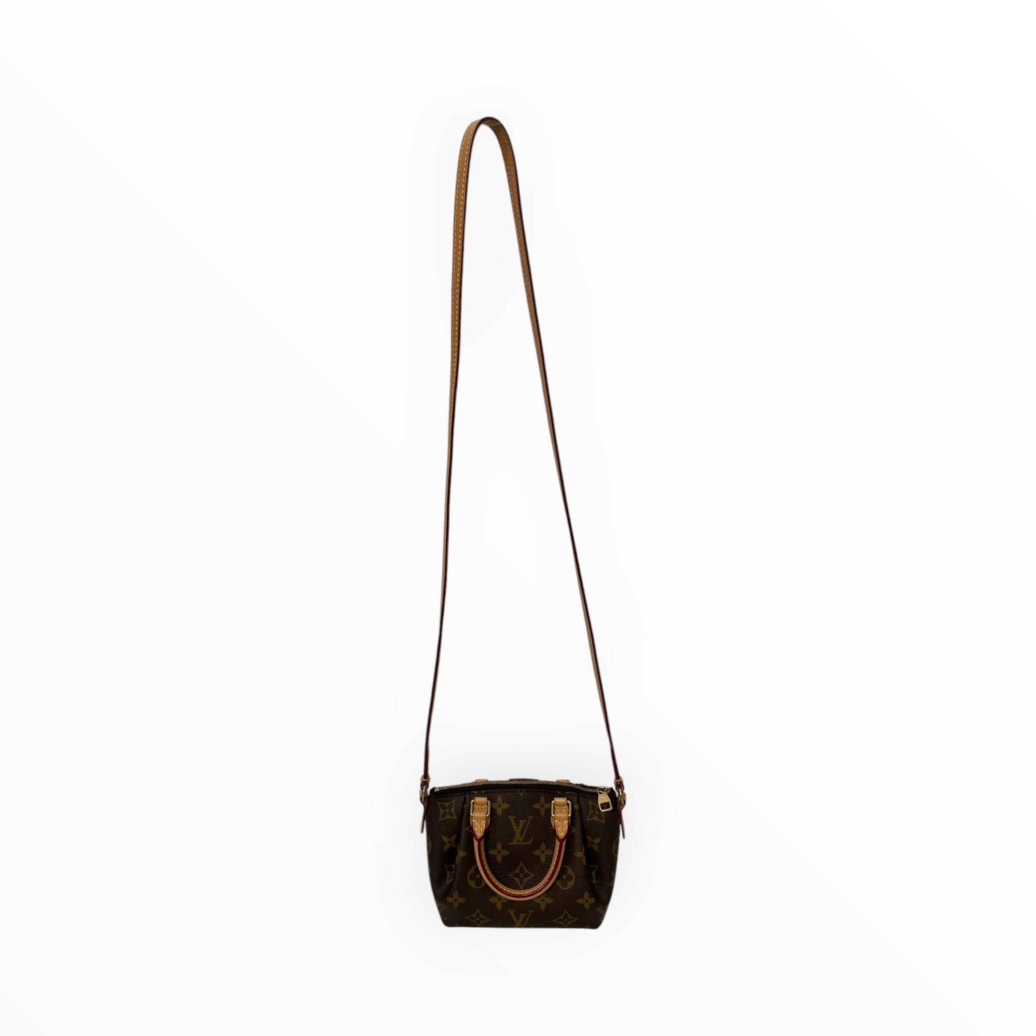 LOUIS VUITTON/Bag/Monogram/Leather/BRW/Nano Turenne view 3