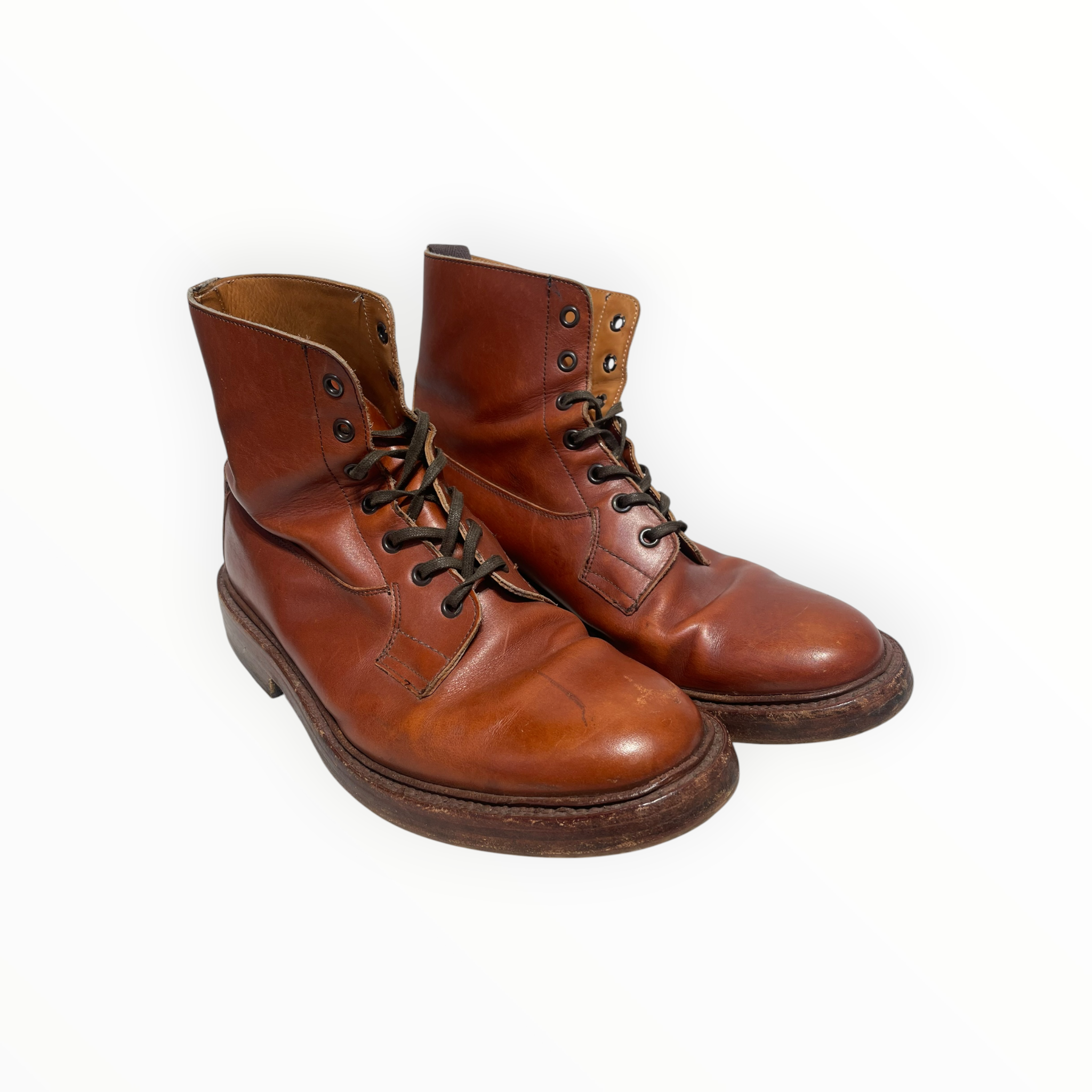 Tricker's/Lace Up Boots/US 8.5/Leather/BRW/made in england view 1