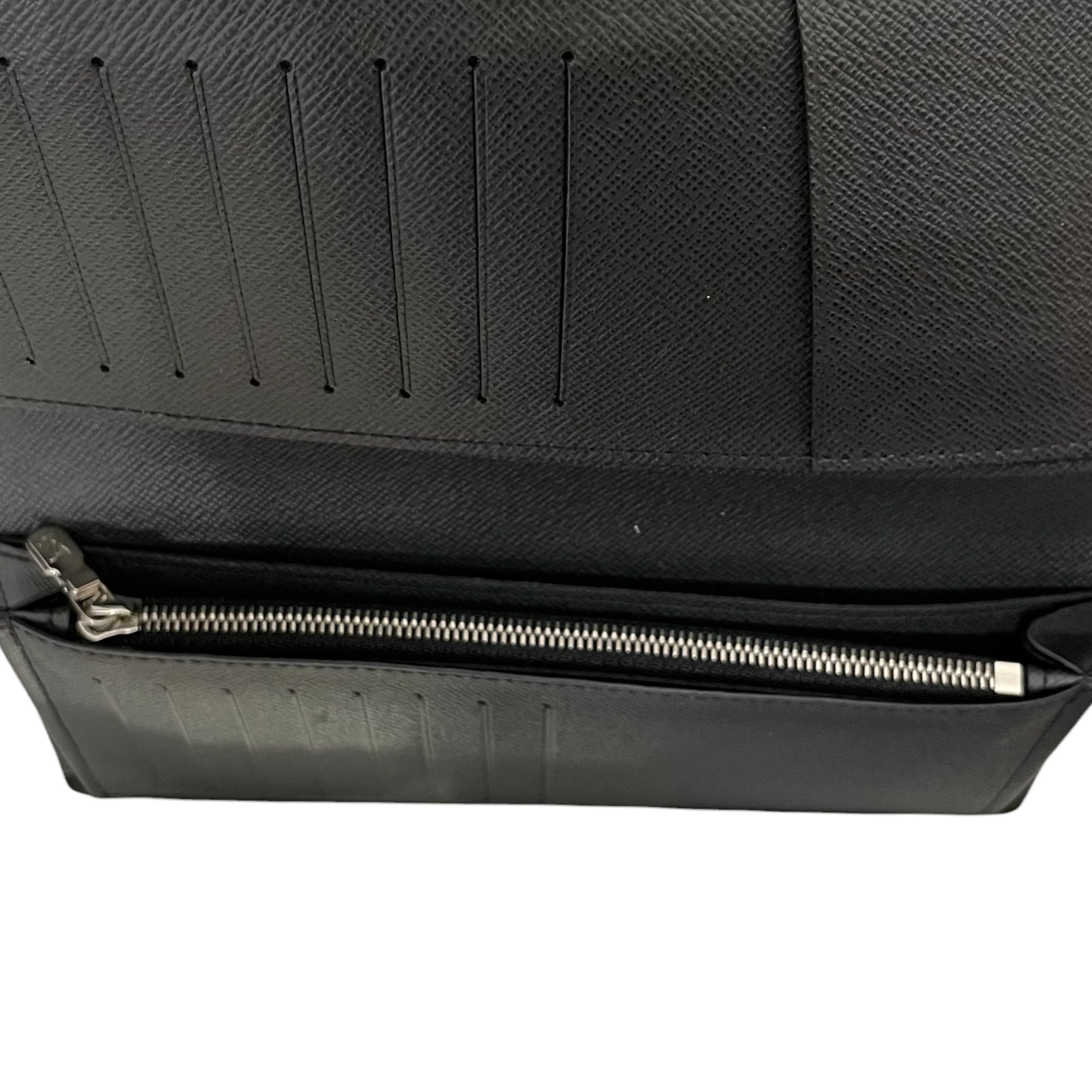 LOUIS VUITTON/Long Wallet/Leather/BLK/BLUE STRIPE view 4