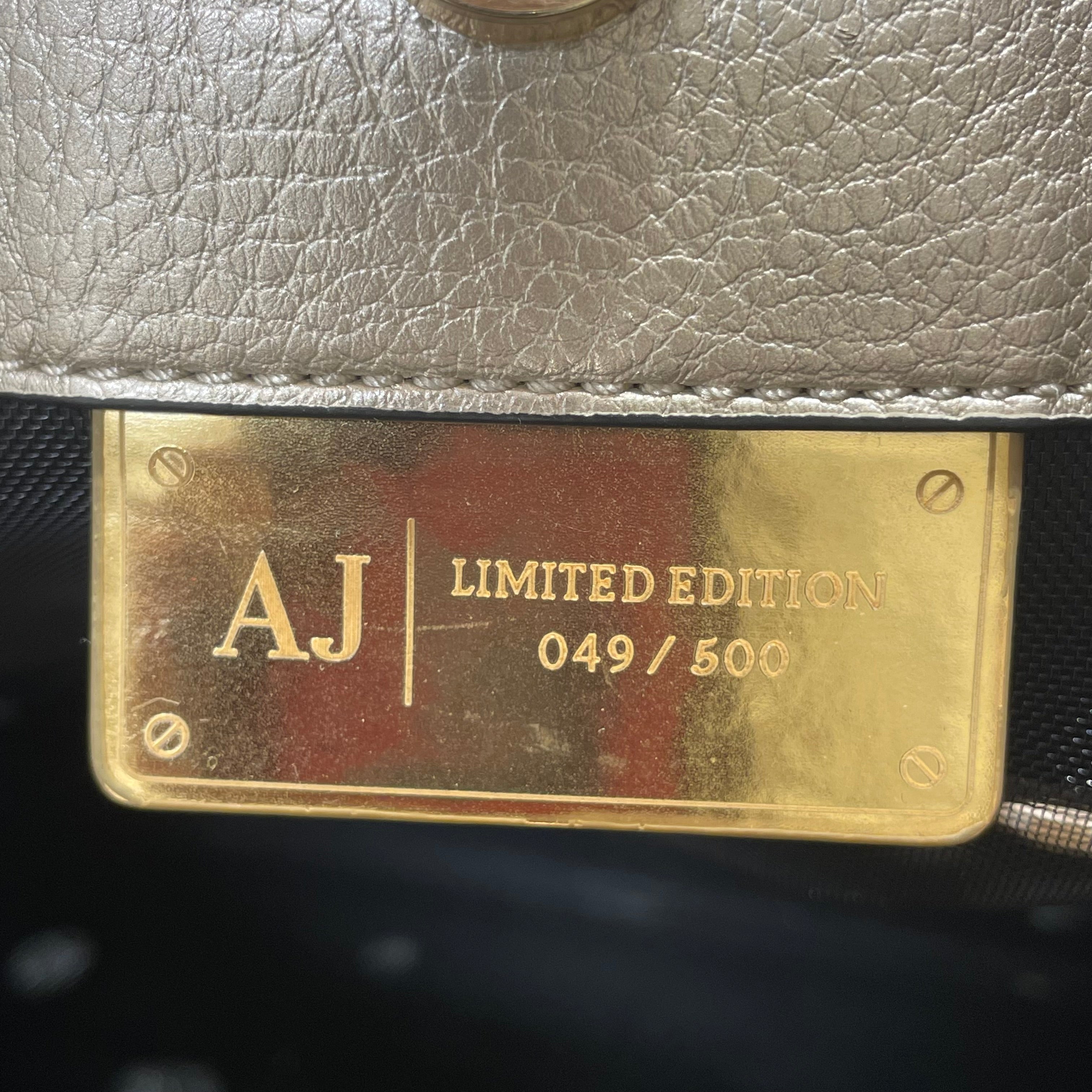 ARMANI JEANS/Hand Bag/Leather/CRM/eyelet bag view 3