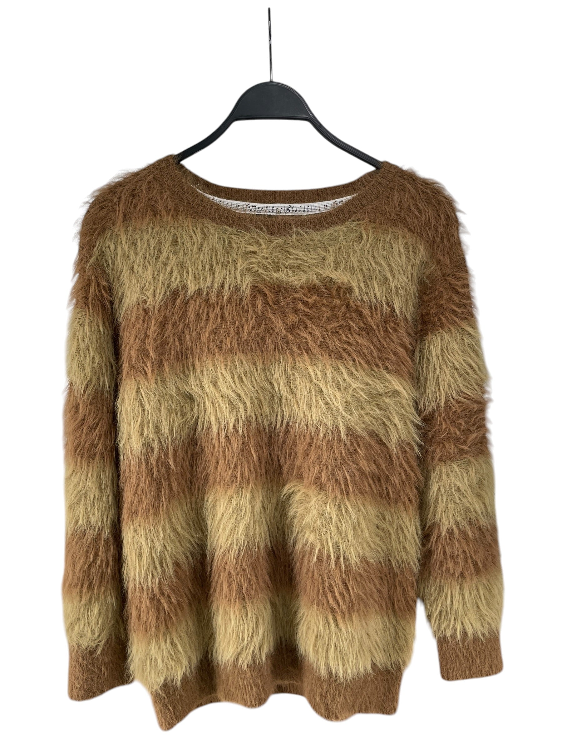 NUMBER (N)INE/Sweater/1/Stripe/Mohair/BEG/81930035 view 1