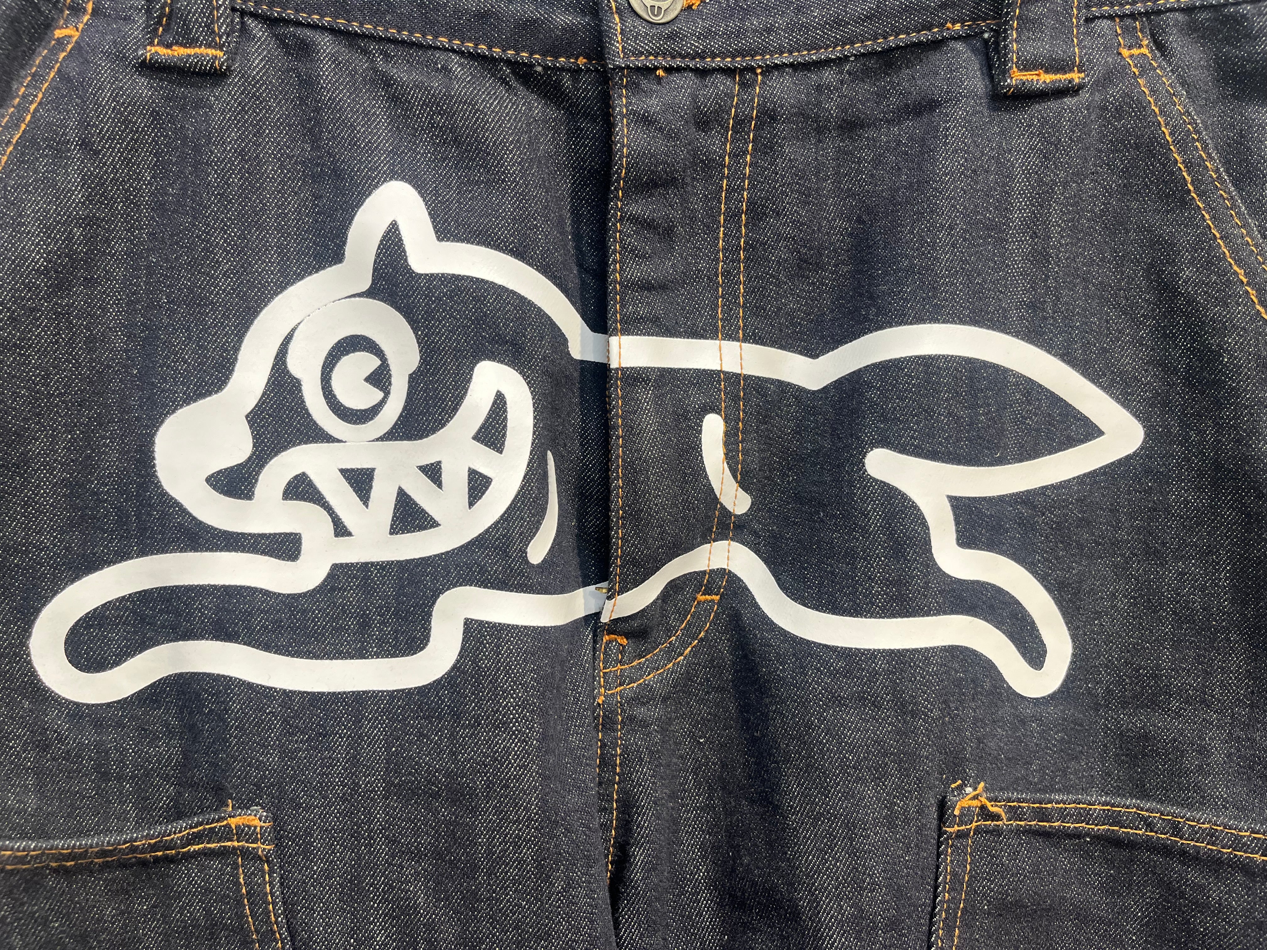 ICE CREAM/Shorts/32/Cotton/IDG/dog motif on front view 9
