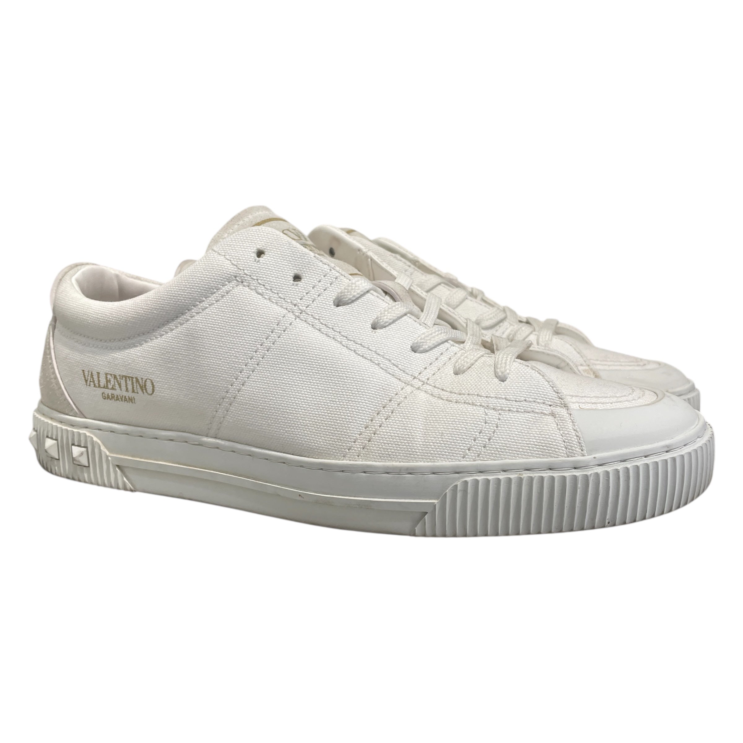 VALENTINO/Low-Sneakers/EU 43/Cotton/WHT/ view 1