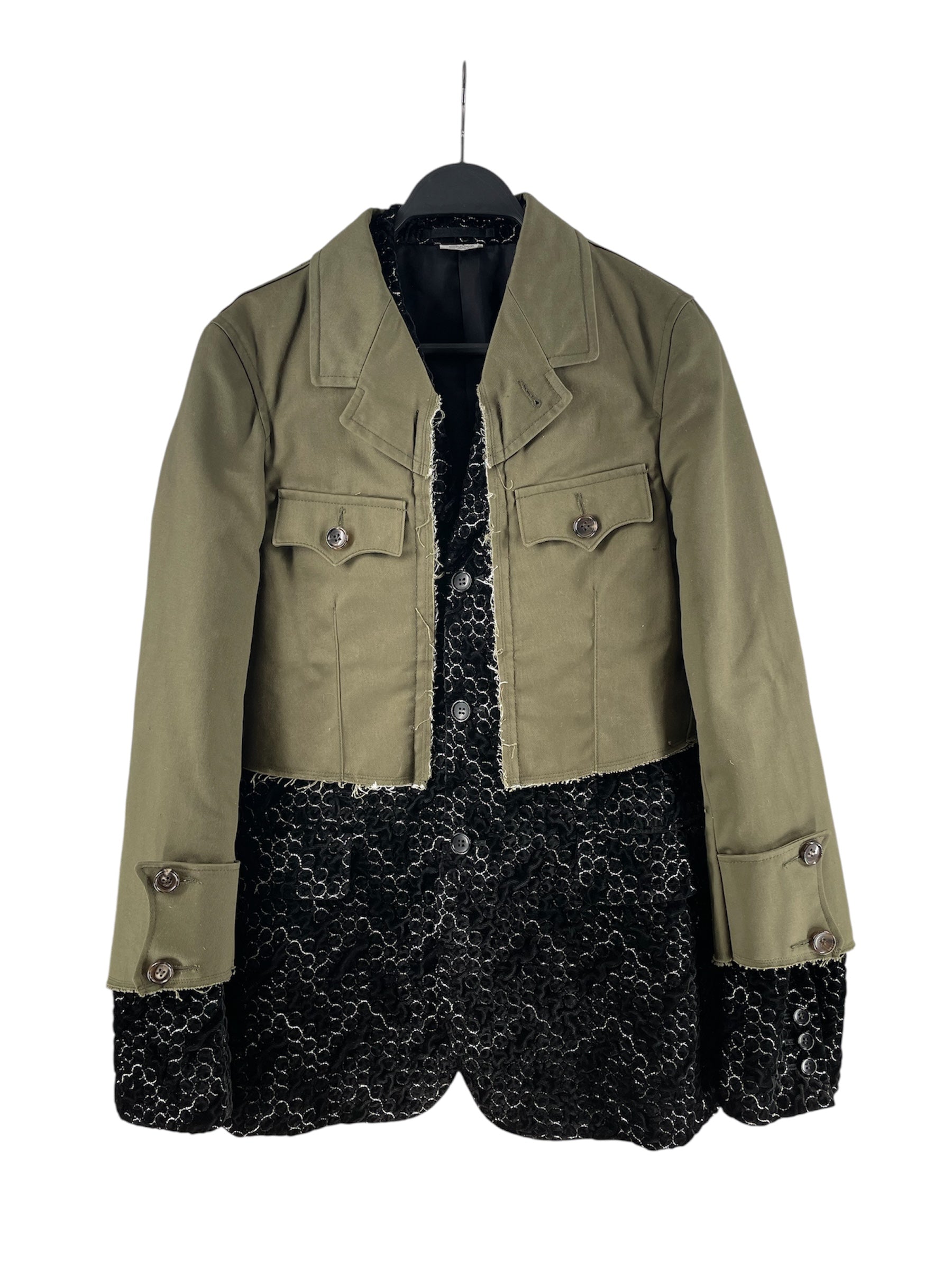 COMME des GARCONS/Trench Coat/S/Cotton/GRN/RUNWAY FALL 2025 view 1