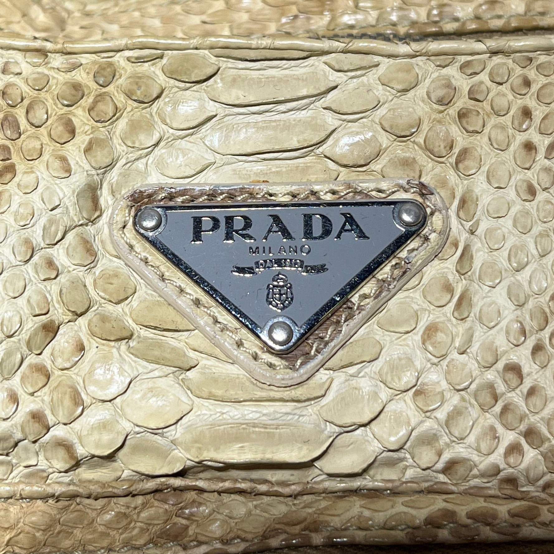PRADA/Hand Bag/Animal Pattern/BEG/PYTHON VINTAGE view 11