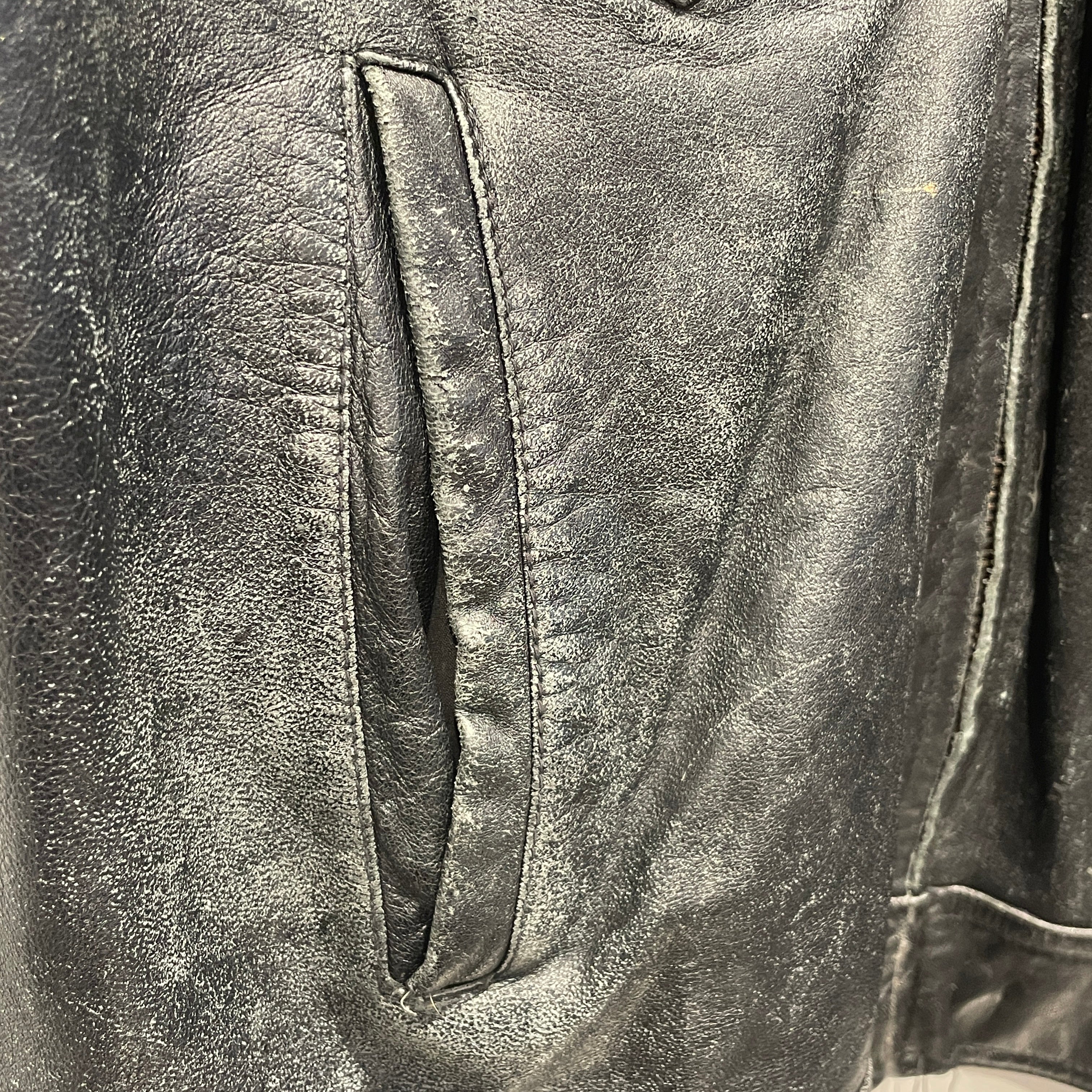 Wilsons Leather/Leather Jkt/XL/Leather/BLK/AMERICAN FLAG view 5