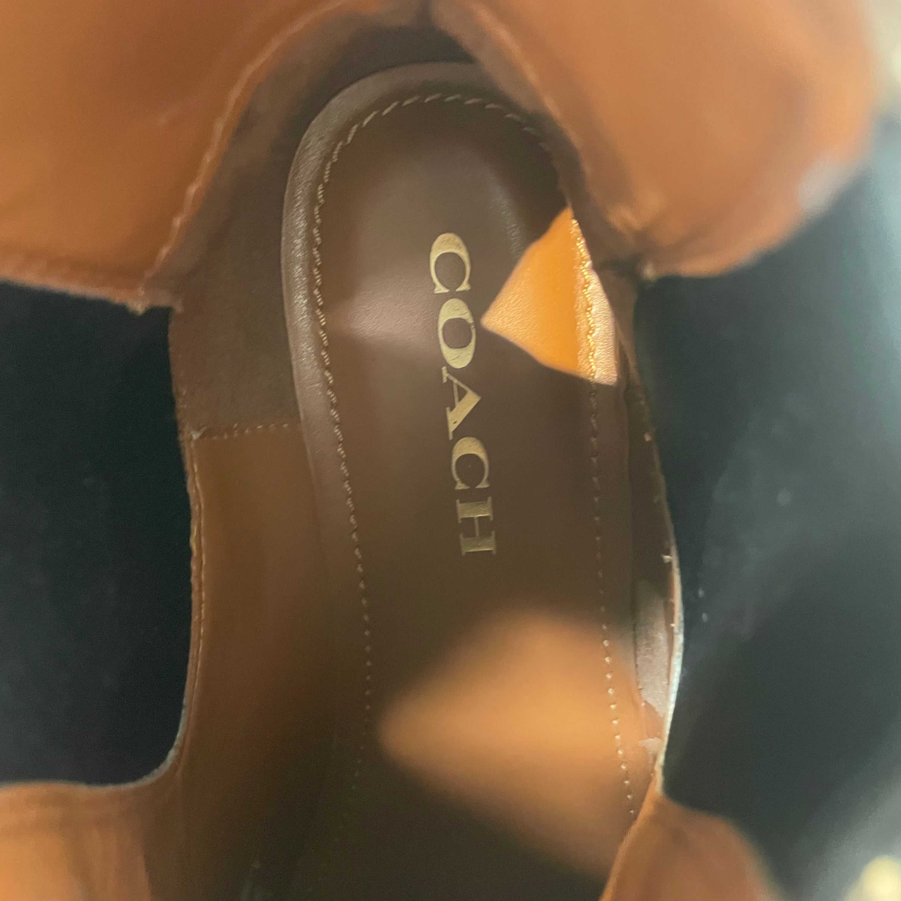 COACH/Chelsea Boots/US 7.5/Monogram/Leather/BRW/monogram chelsea boots view 3