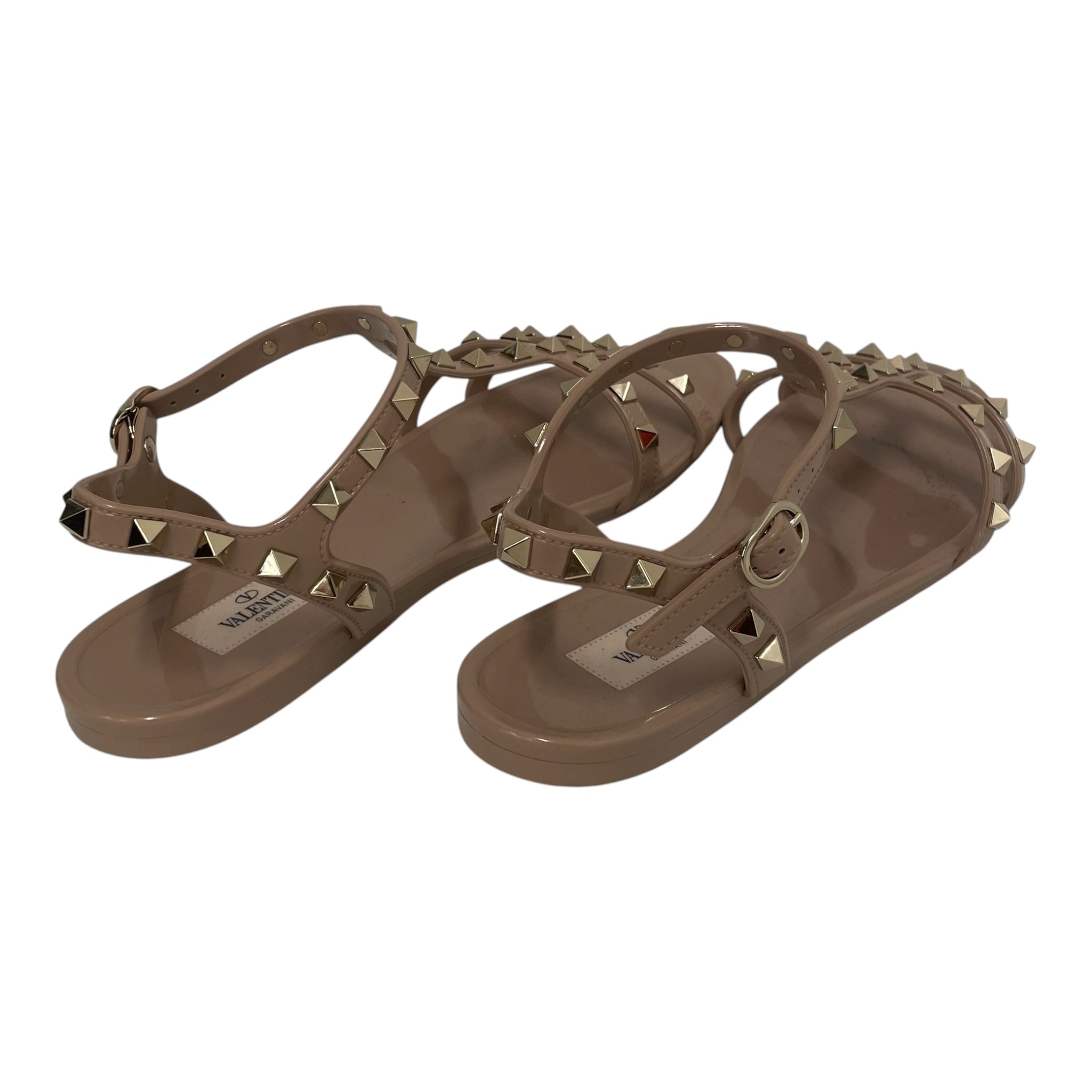 VALENTINO GARAVANI/Sandals/US 7.5/Leather/PNK/Studded view 2