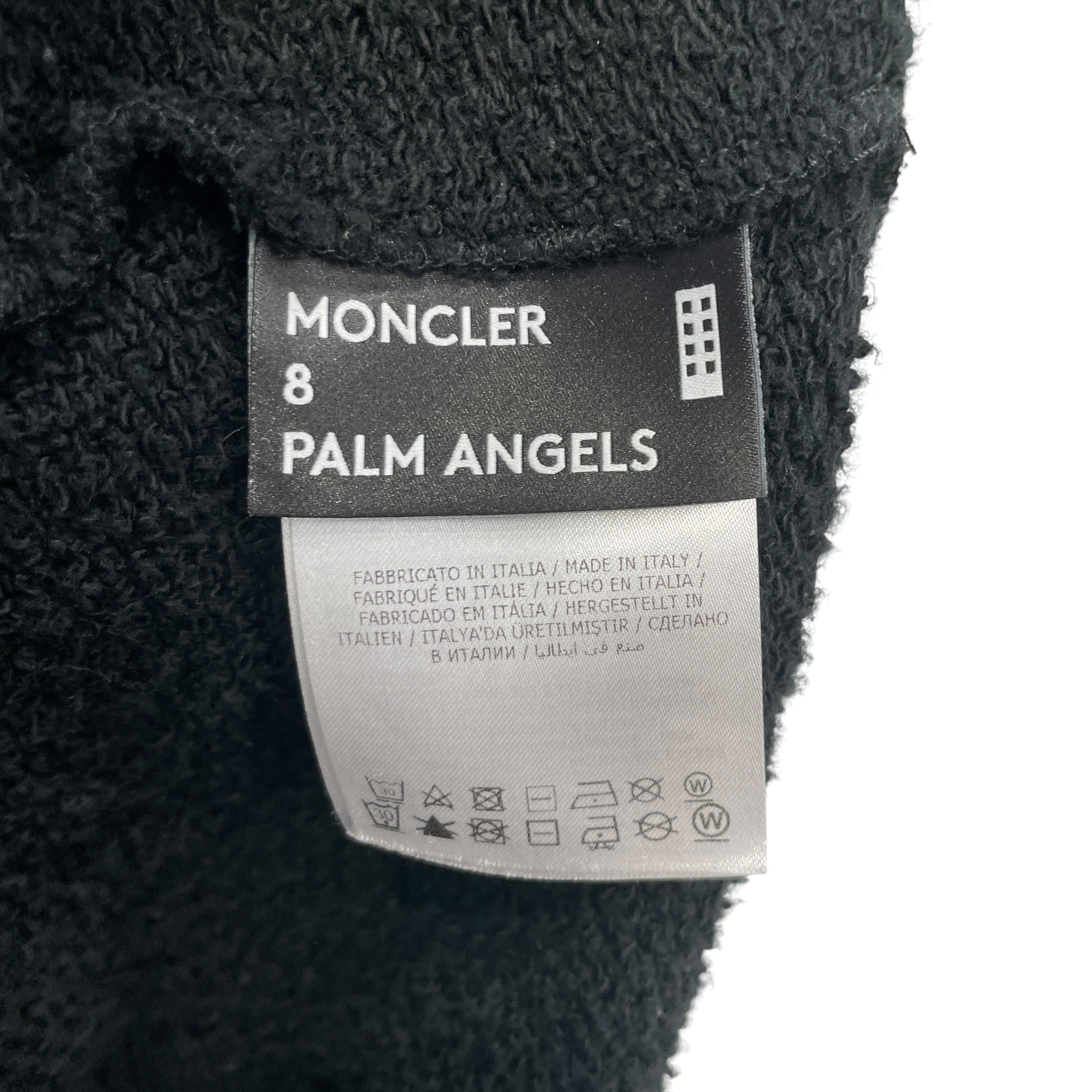 MONCLER/Palm Angels/Hoodie/M/Graphic/Cotton/BLK/BACK LOGO view 5