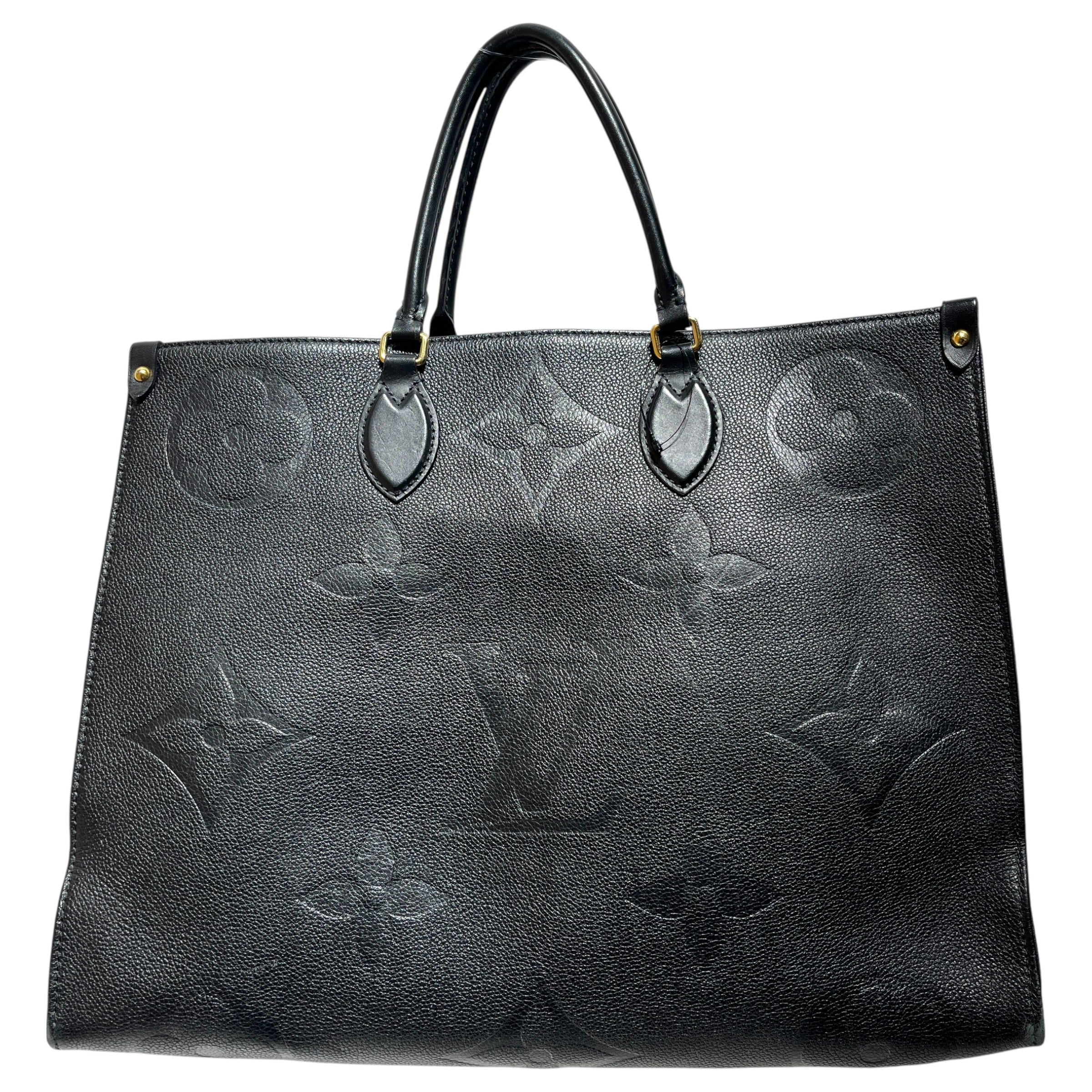 LOUIS VUITTON/Tote Bag/Monogram/Leather/BLK/GIANT ON THE GO GM view 2