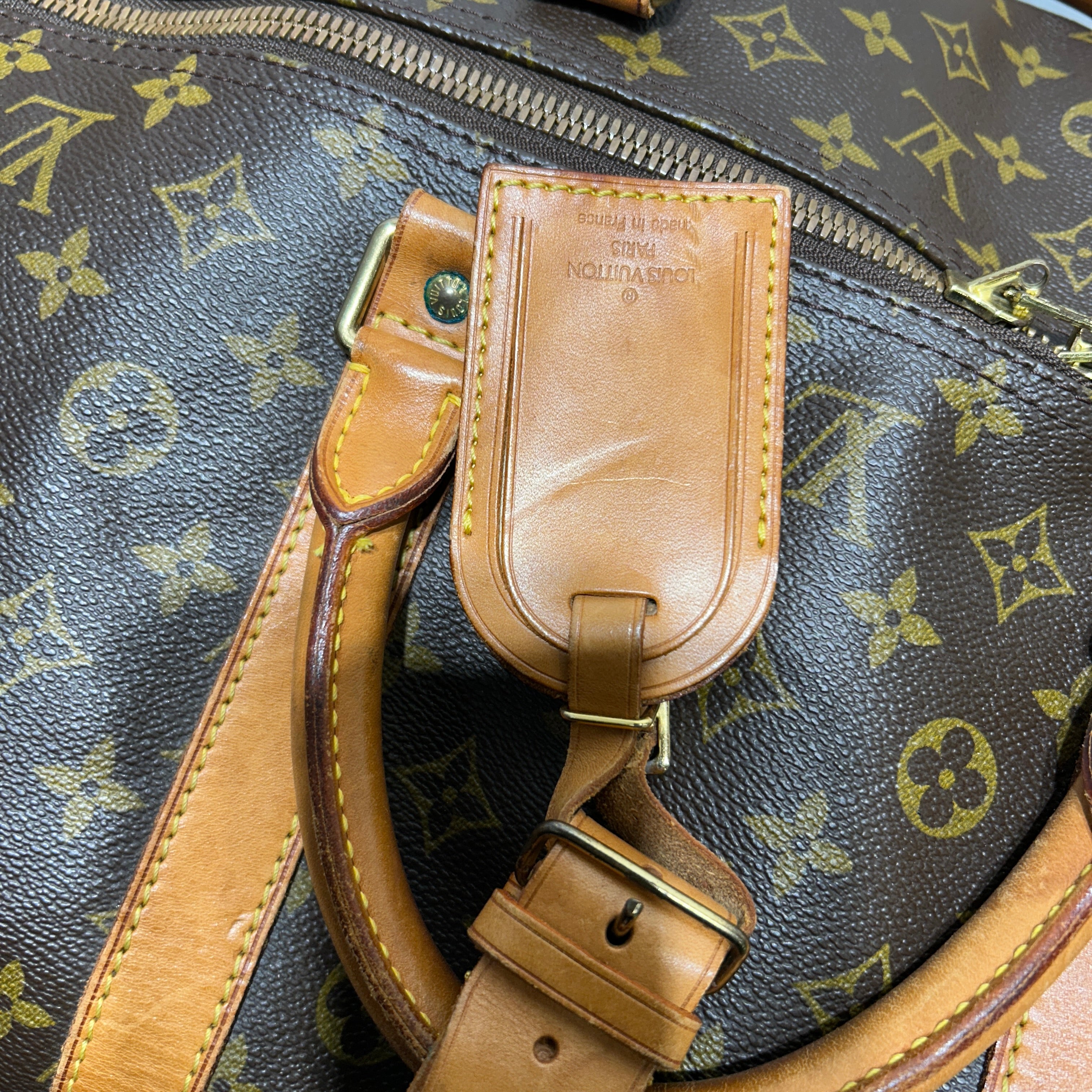 LOUIS VUITTON/Luggage/Monogram/Leather/BRW/DUFFLE BAG view 6