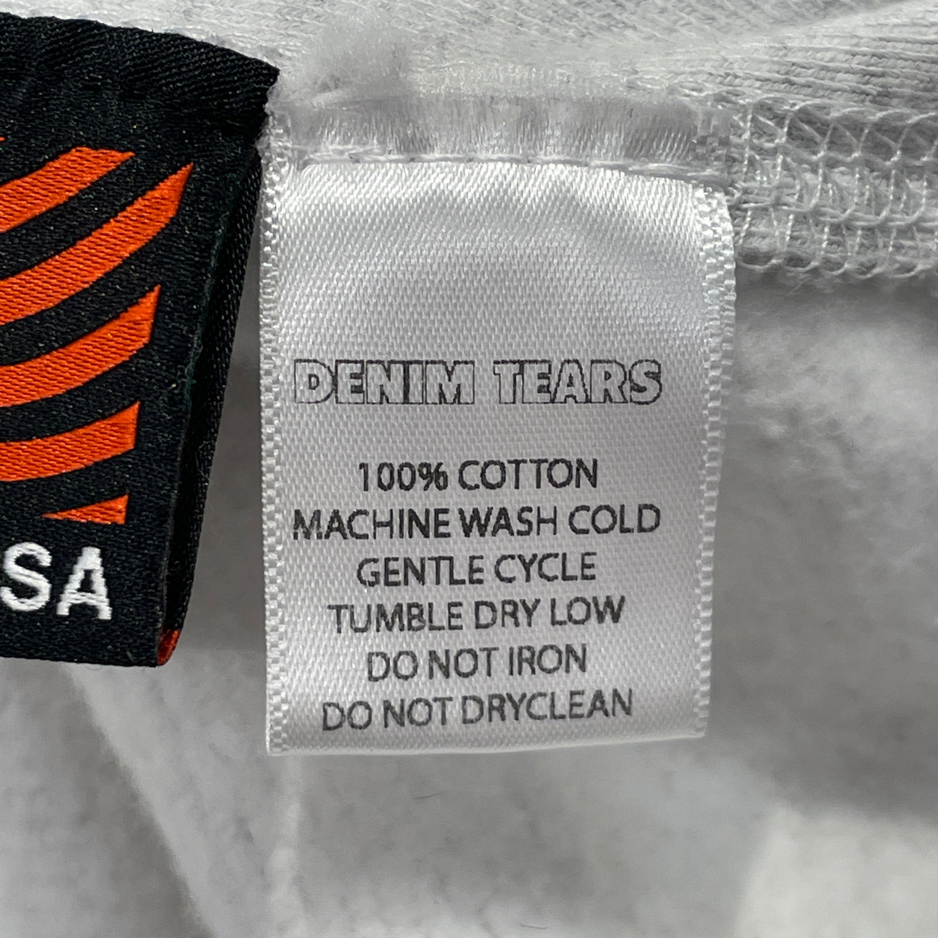 DENIM TEARS/Fleece Jkt/L/Cotton/GRY/QUARTER ZIP view 4