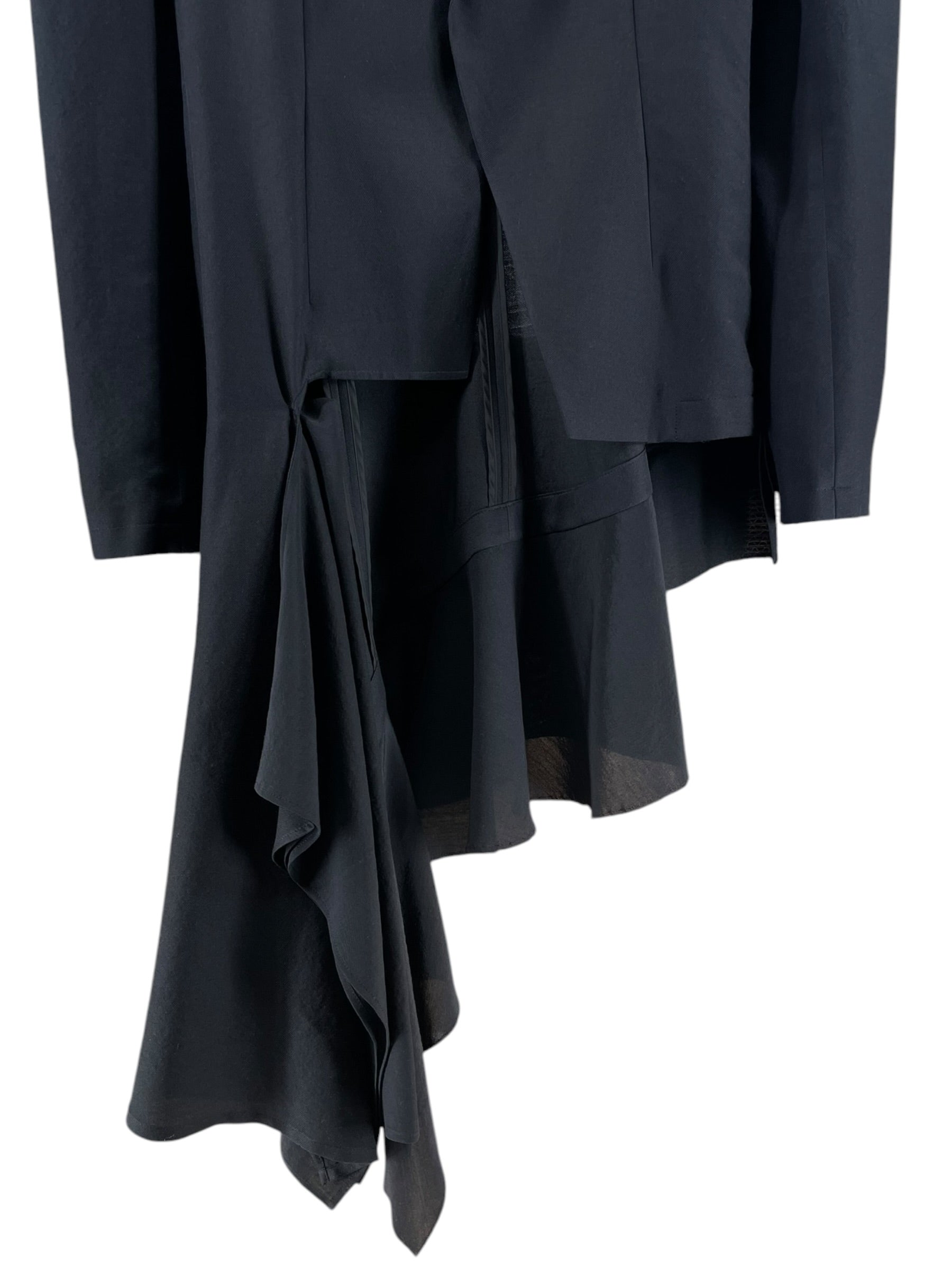 YOHJI YAMAMOTO/Jacket/1/Wool/BLK/FP-J64-102 2018 RUNWAY view 3