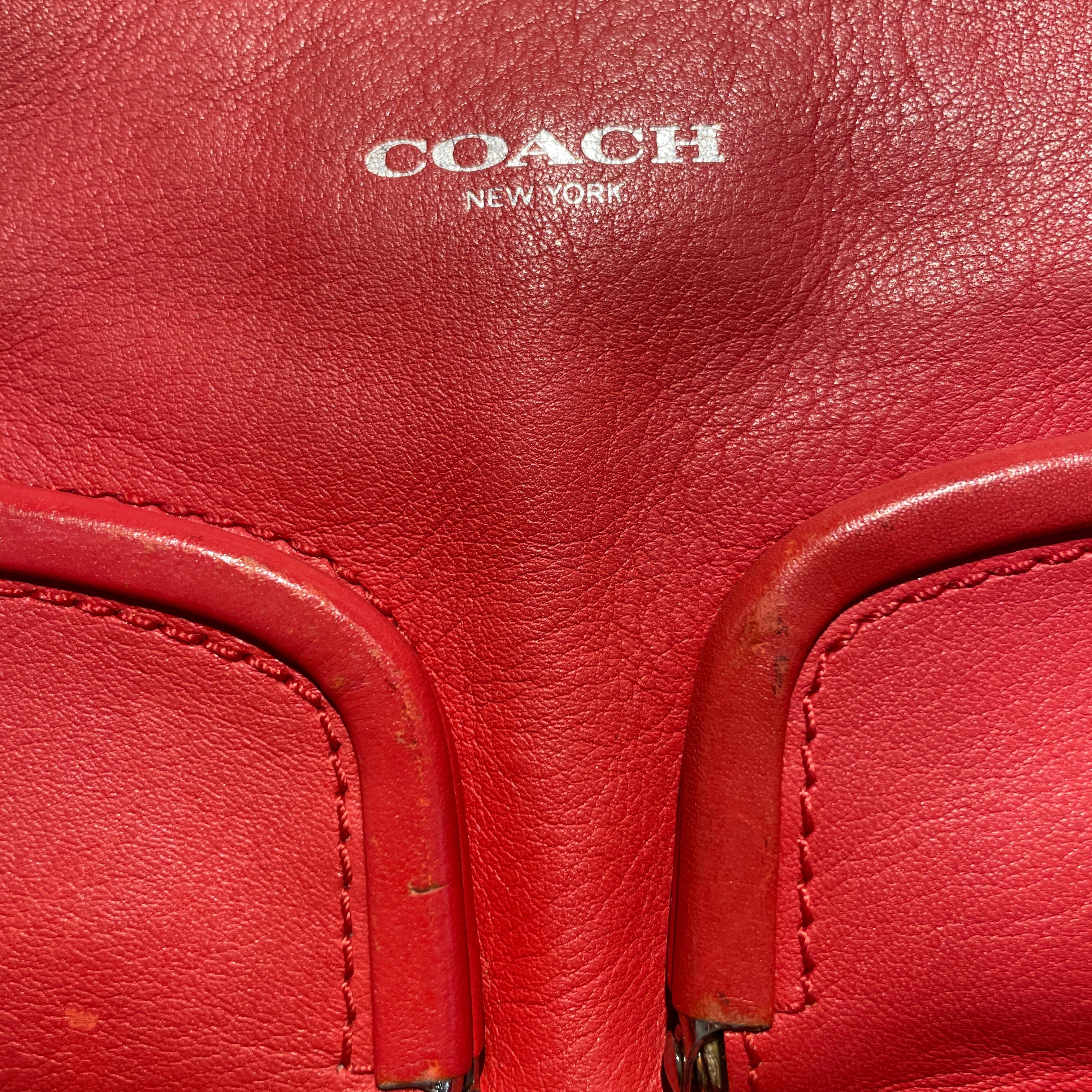 COACH/Bag/Leather/RED/double kisslock view 3