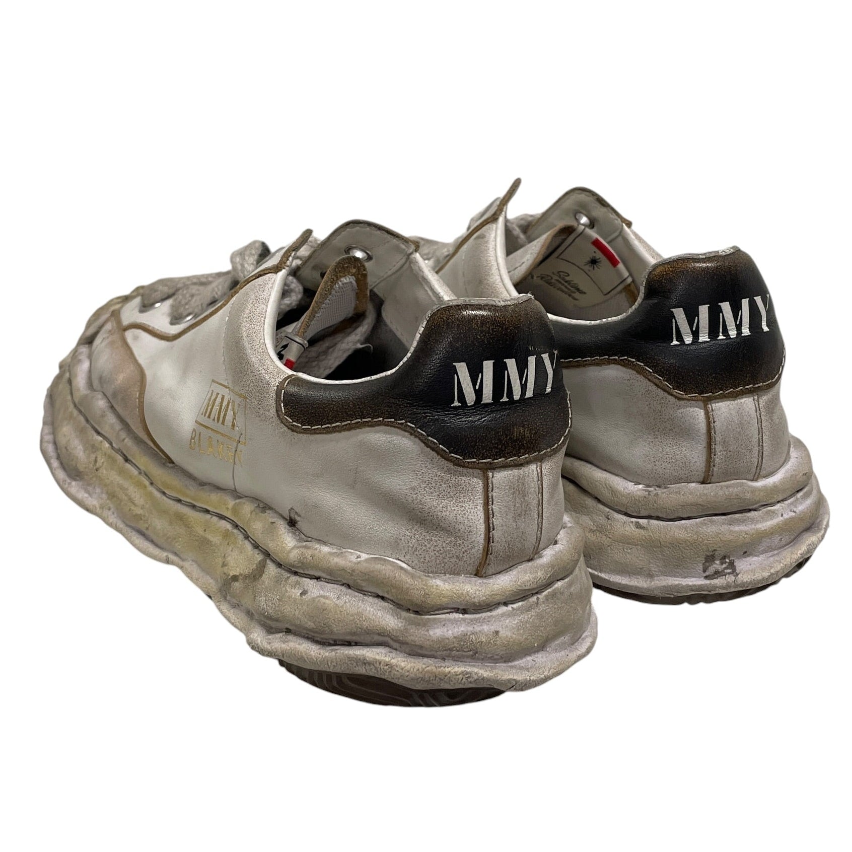 MIHARA YASUHIRO/Low-Sneakers/US 12/Leather/WHT/SHELL TOE/WHITE LEATHER/CHUNKY view 2