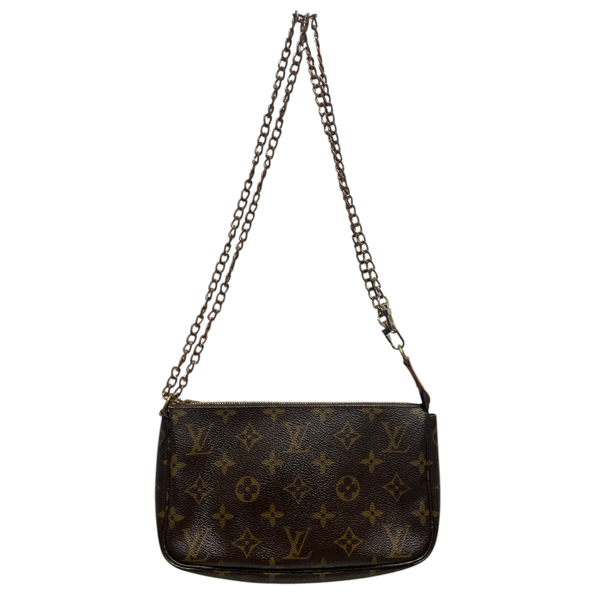 LOUIS VUITTON/Hand Bag/Monogram/BRW/Monogram Pochette Chain Bag view 2