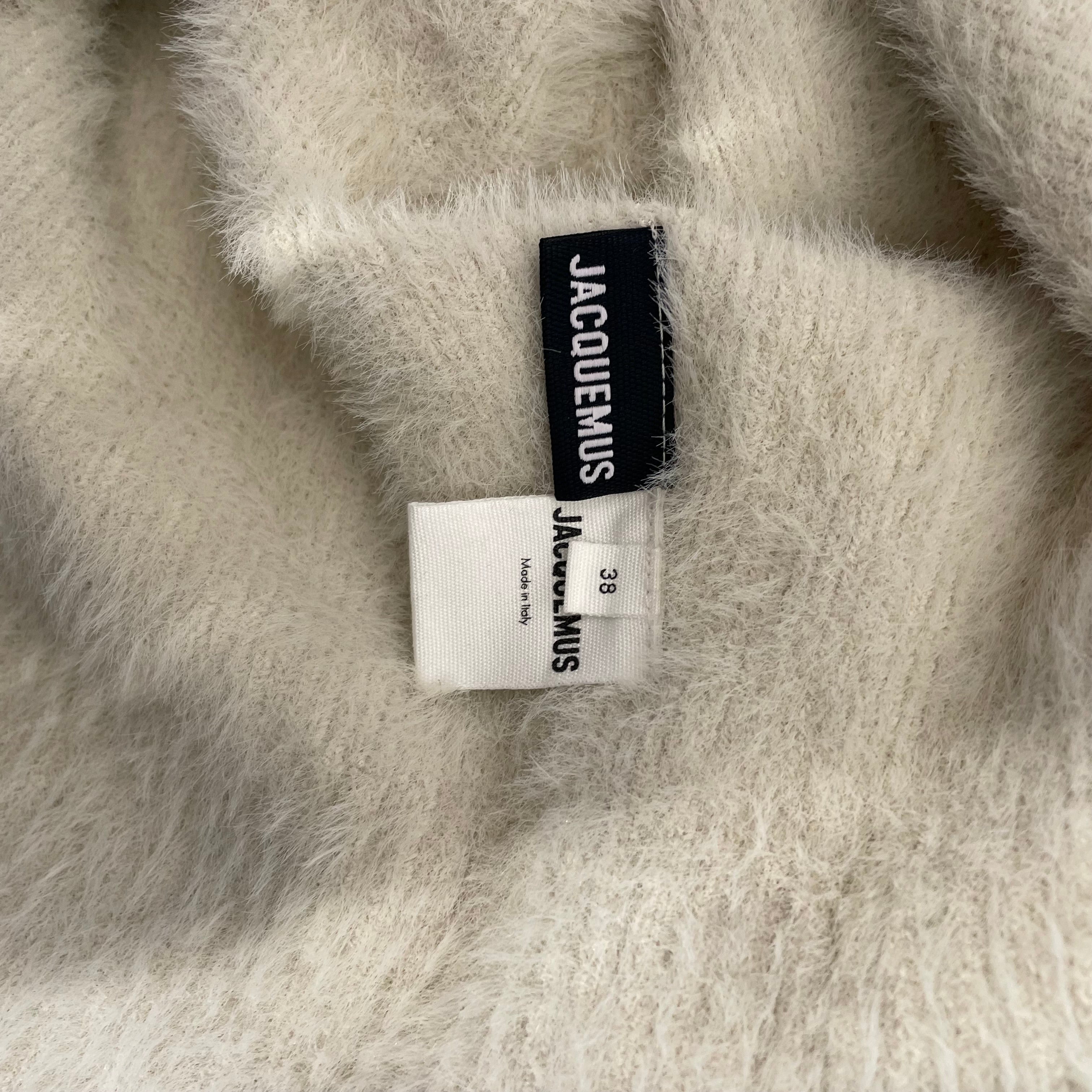 JACQUEMUS/Cardigan/S/Acrylic/WHT/ view 3