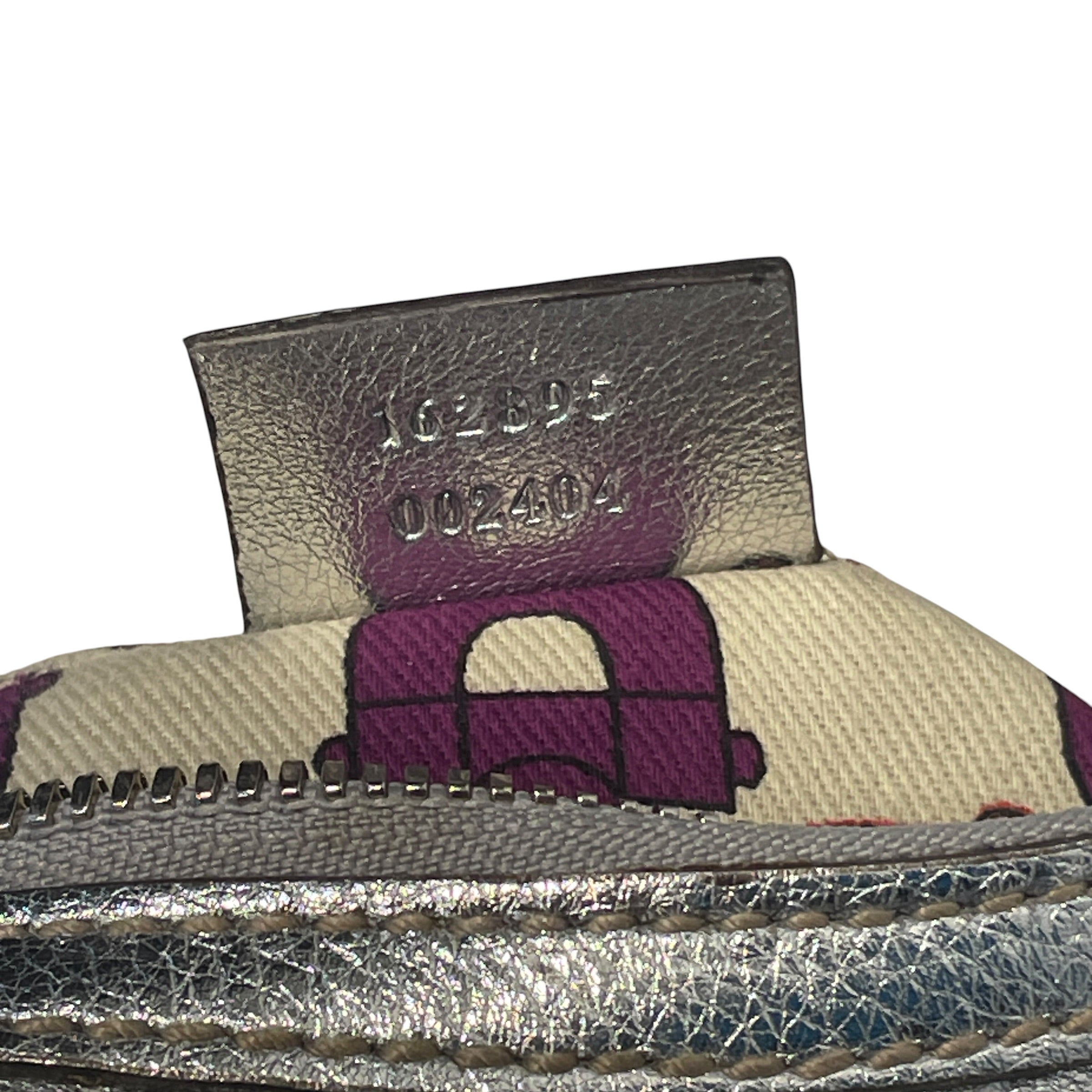 GUCCI/Tote Bag/Monogram/Leather/SLV/GG SIGNATURE PRINCY SMALL HOBO view 9