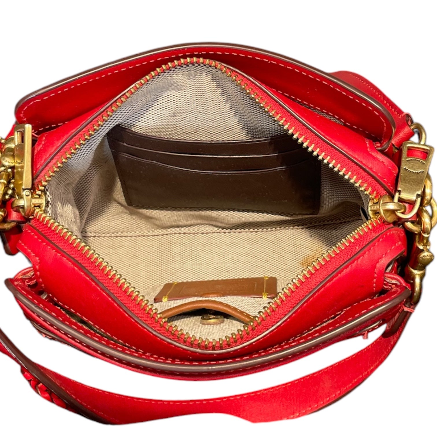 COACH/Cross Body Bag/Leather/RED/TATE 18/H2181C5372 view 3