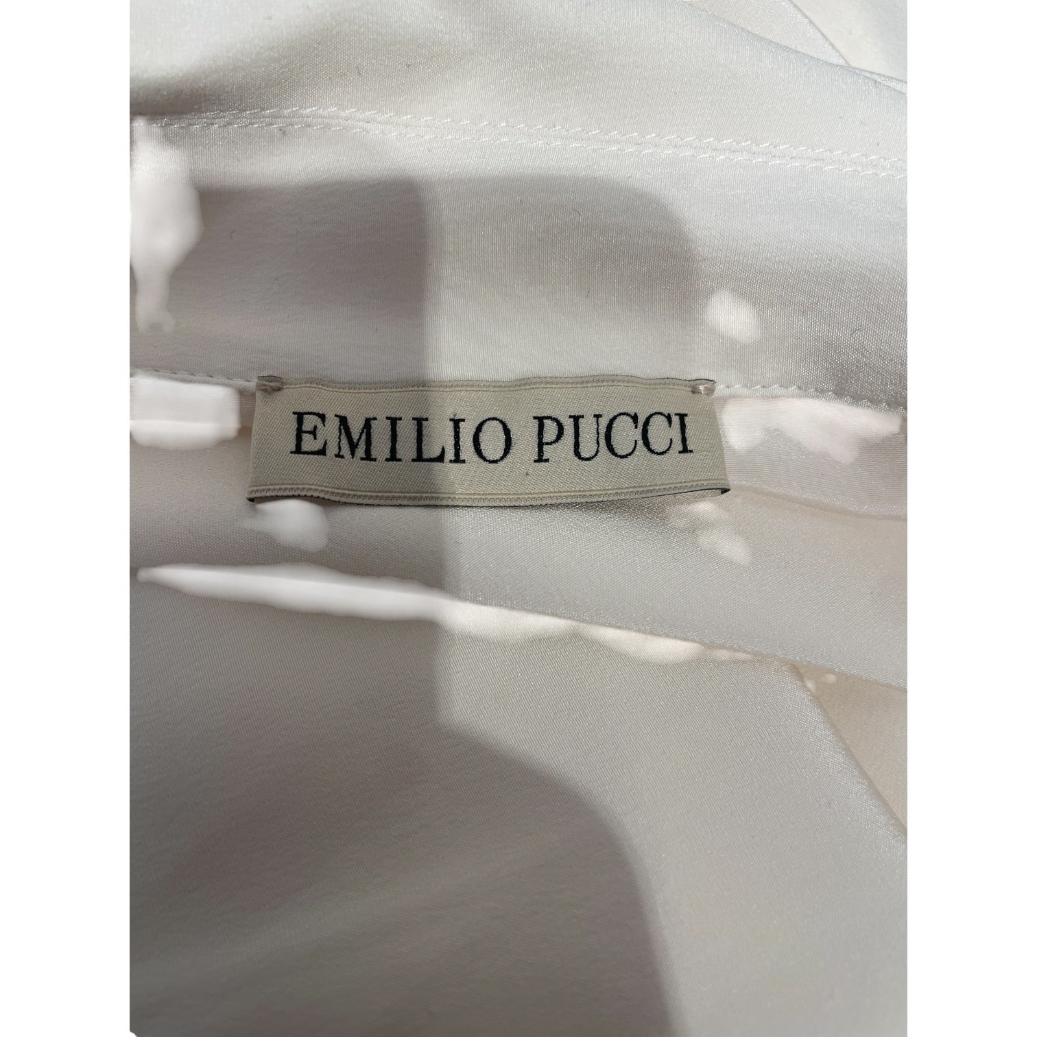 EMILIO PUCCI/Blouse/36/Silk/CRM/V neck B-CH-D-DK view 3