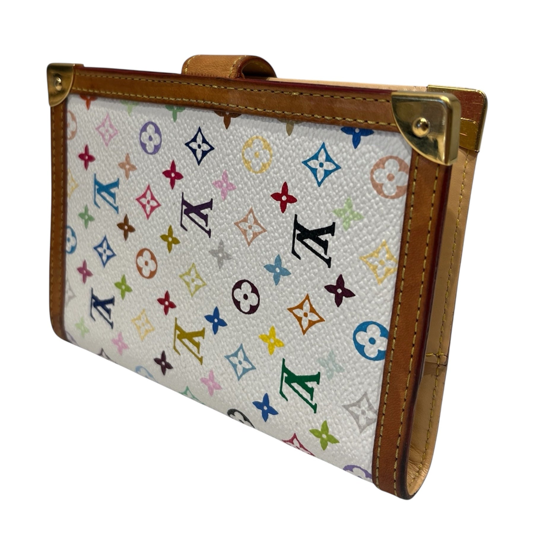 LOUIS VUITTON/Wallet/Monogram/Leather/WHT/T.MURAKAMI AGENDA PLANNER view 2