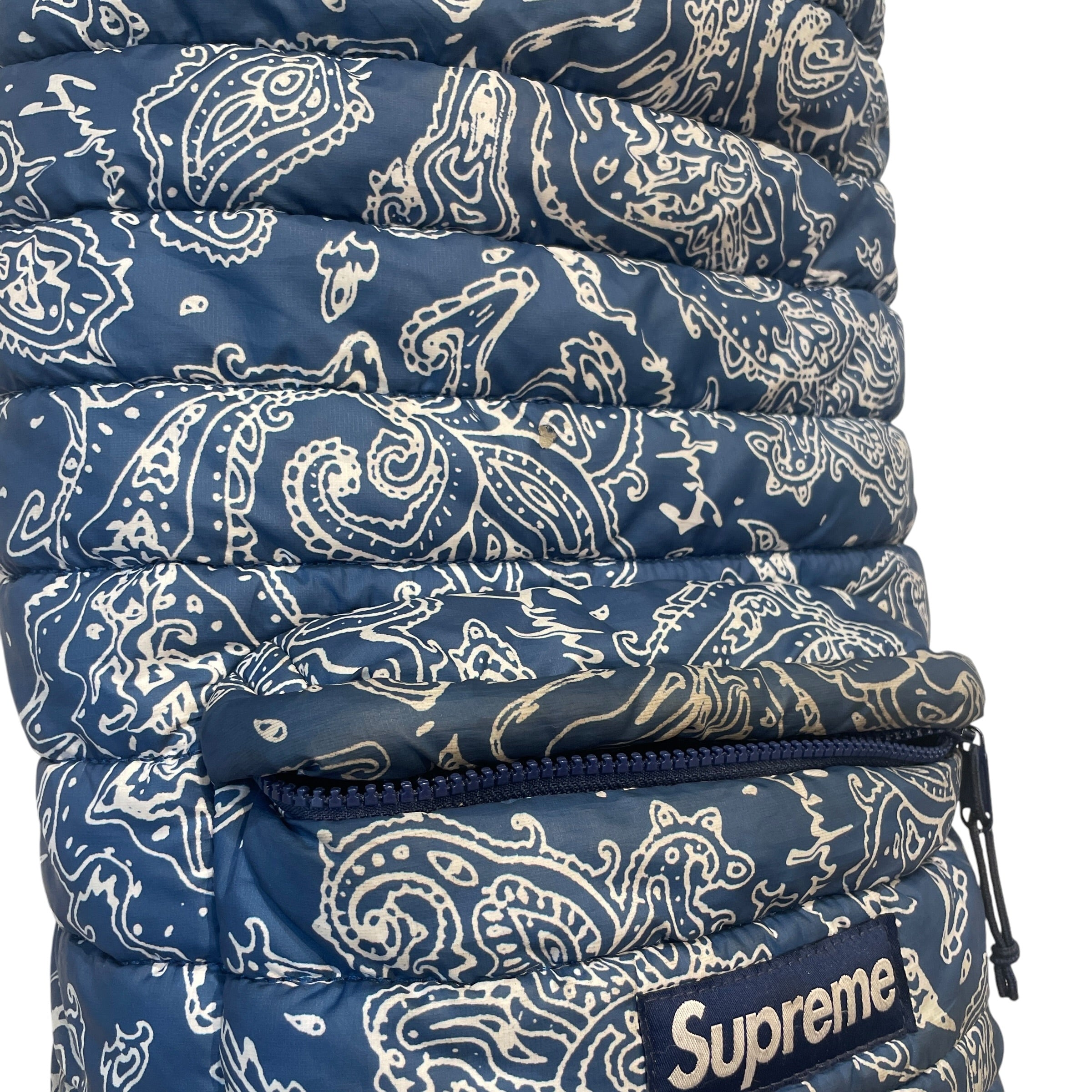 Supreme/Backpack/Paisley/Nylon/BLU/Puffer Backpack Blue Paisley view 3