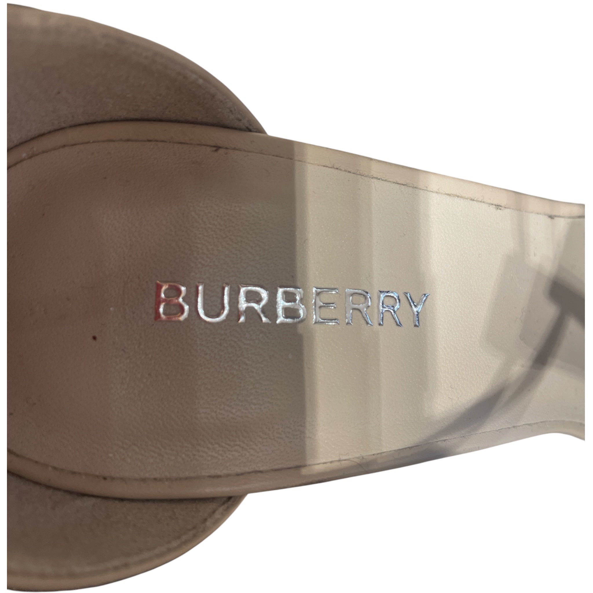 BURBERRY/Heels/US 7.5/BEG/T-Strap/STEFANIE STILETTO view 3