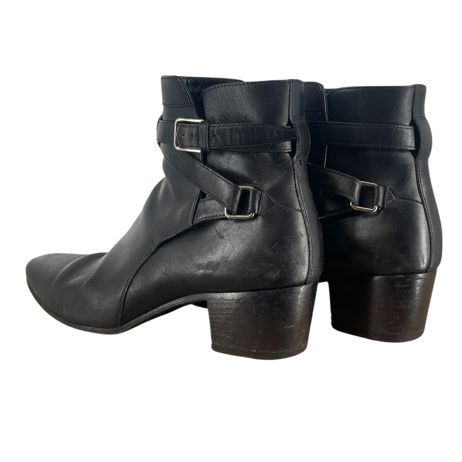 SAINT LAURENT/Boots/EU 37/Leather/BLK/MULTI STAP BOOT view 2