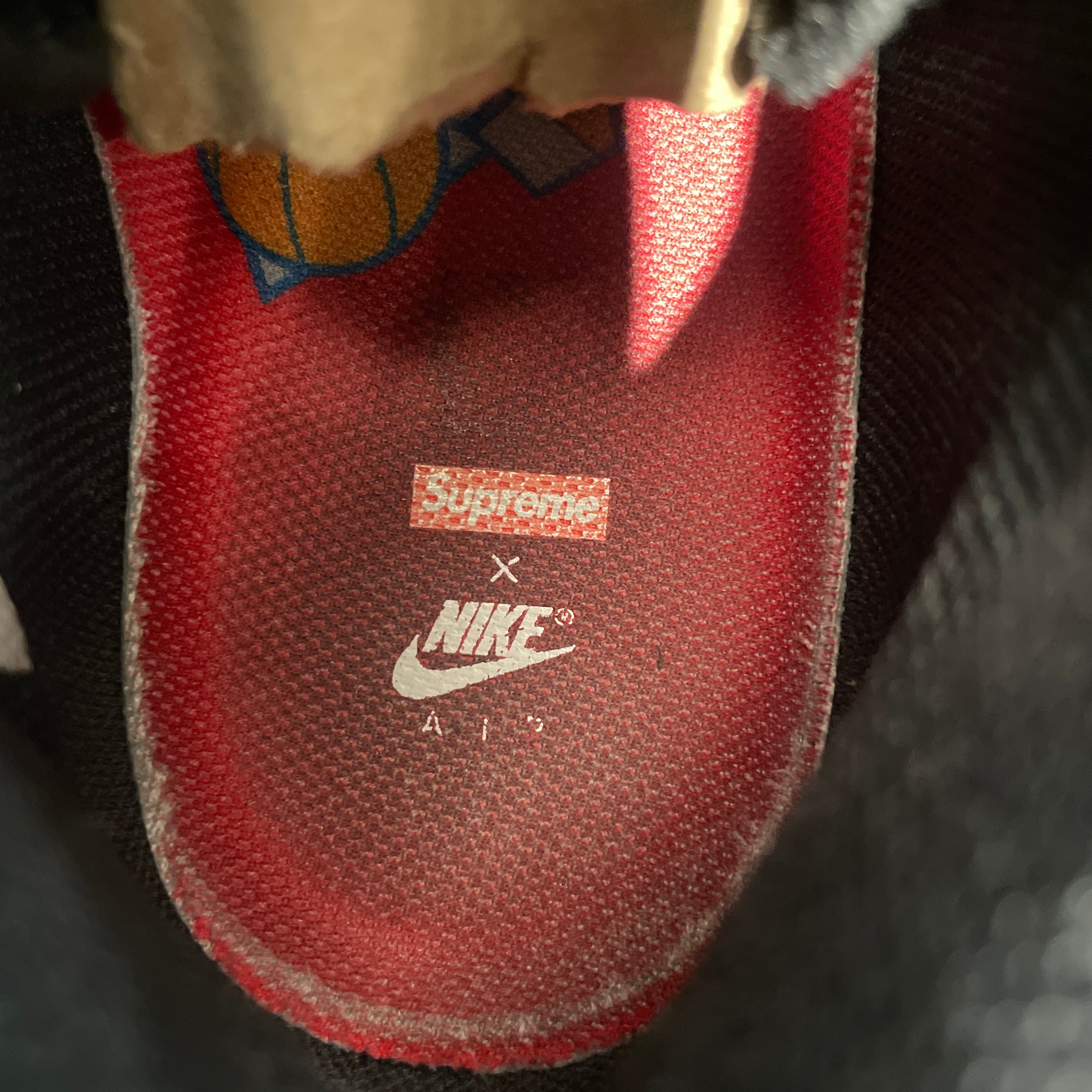 NIKE/Supreme/Hi-Sneakers/US 11.5/All Over Print/Acrylic/BLK/AF1 SUPREME view 3