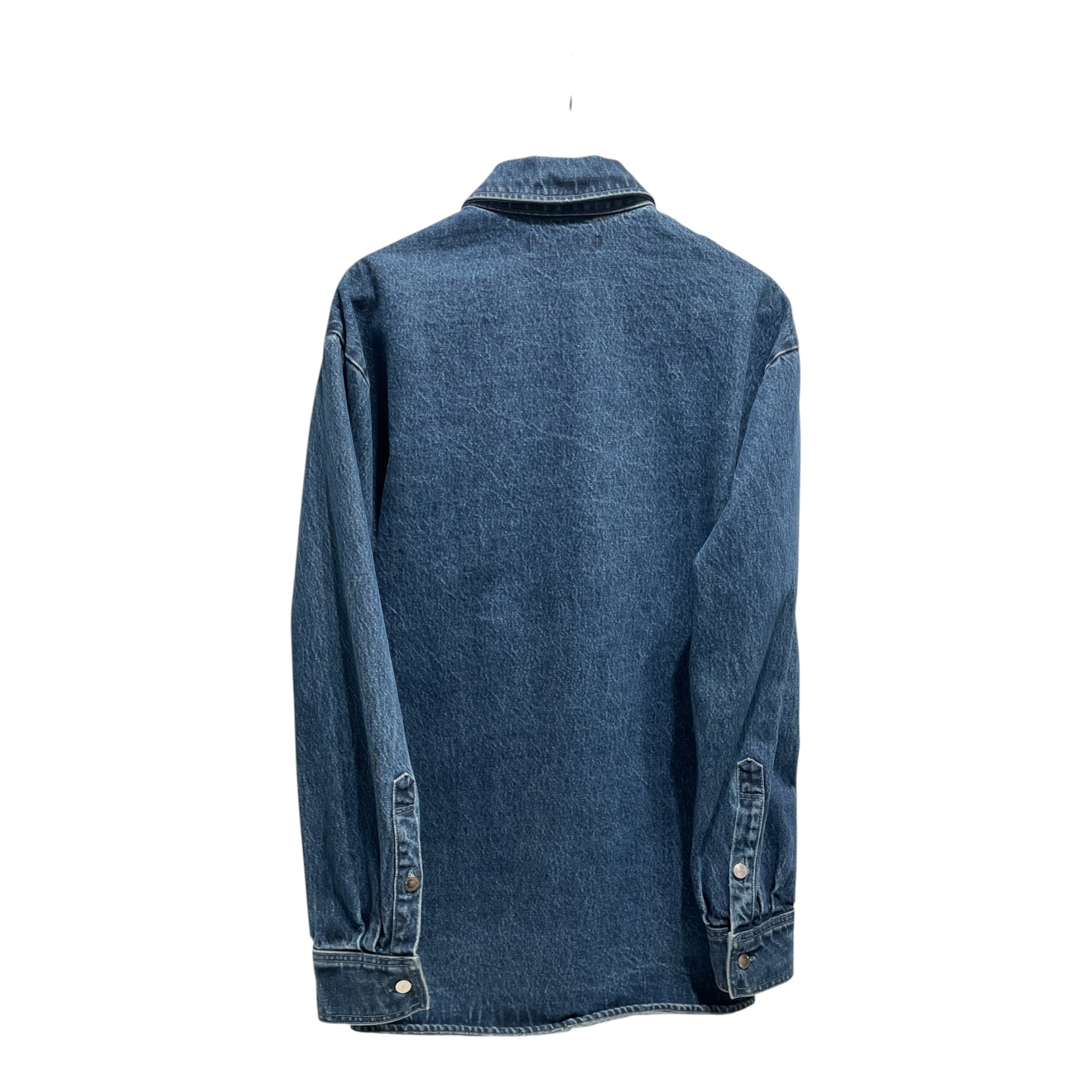 RAF SIMONS/LS Shirt/L/Denim/BLU/Purple Patch Denim Shirt view 2
