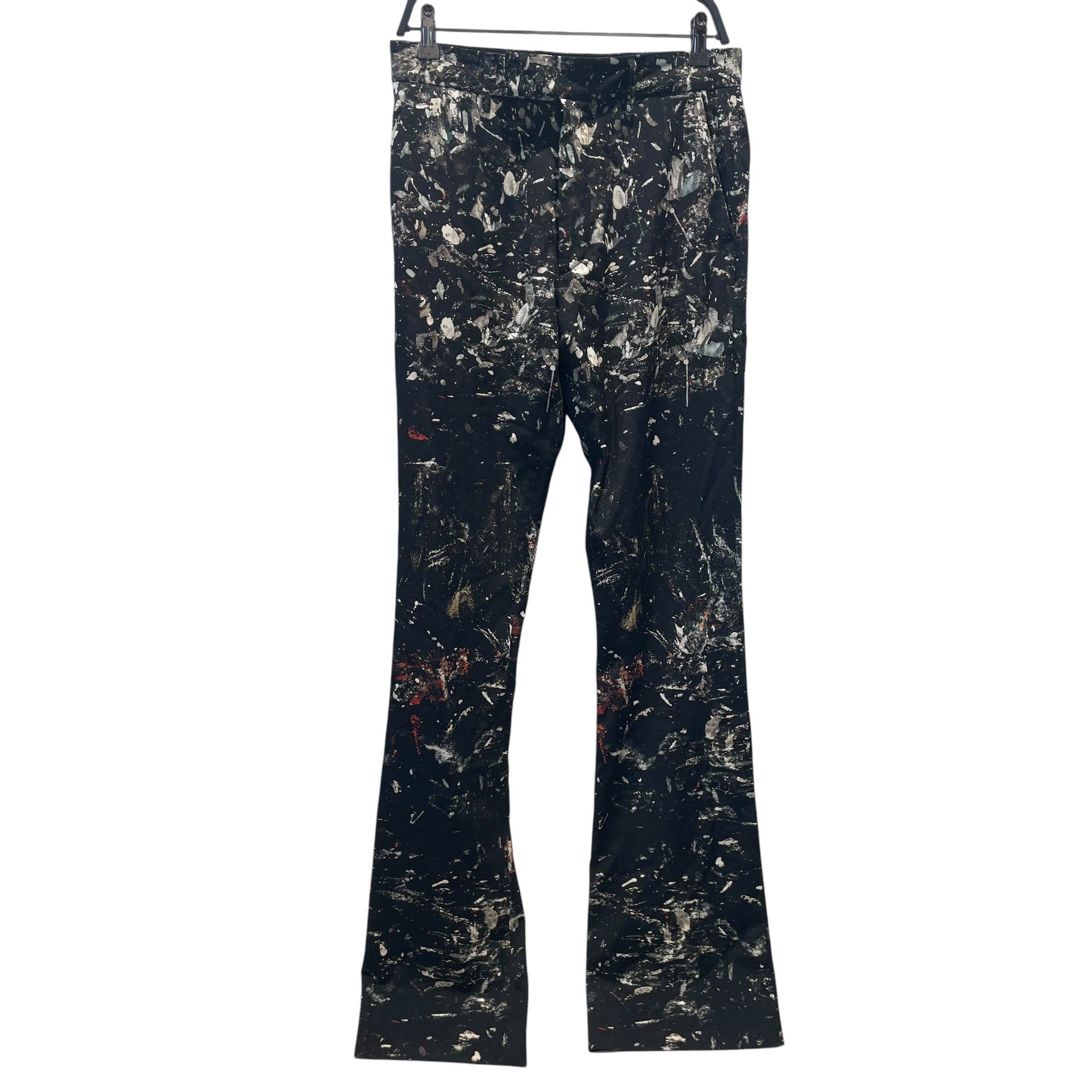 AMIRI/Slacks/46/Silk/BLK/All Over Print/PAINT SPLATTER view 1