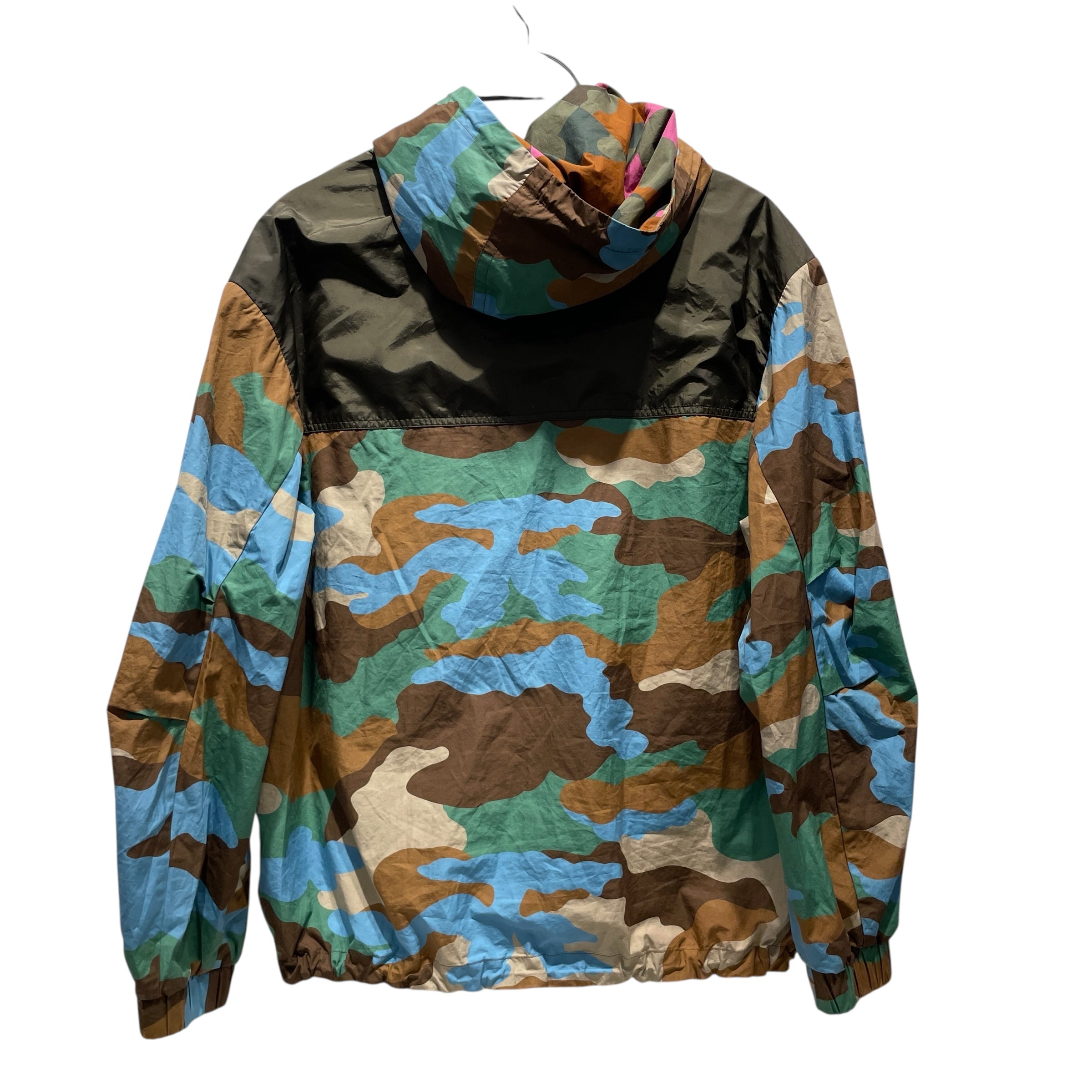 MONCLER/Zip Up Hoodie/2/Nylon/GRN/multi colour camouflagew view 2