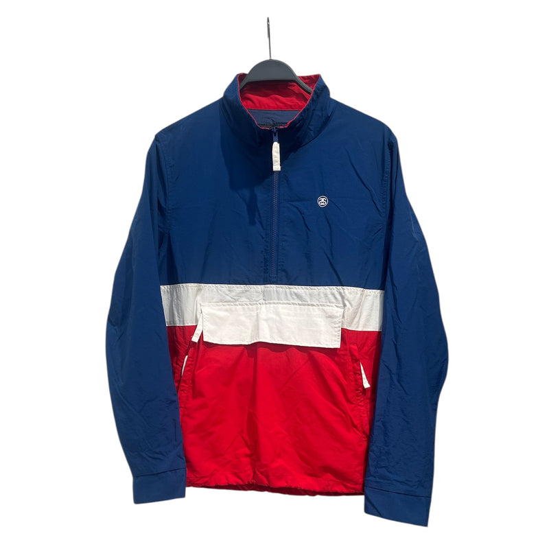 STUSSY/Windbreaker/S/Nylon/RED/colorblock old stussy