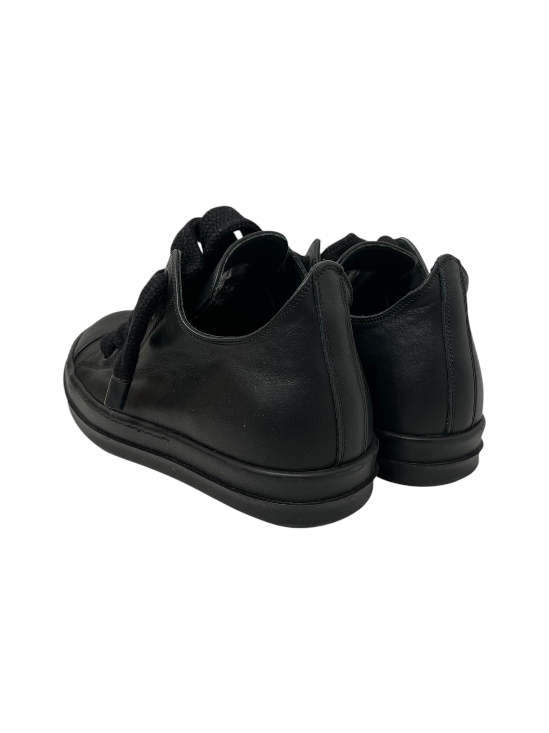 Rick Owens/Low-Sneakers/EU 43/Leather/BLK/JUMBO LACE RAMONE LOW view 2