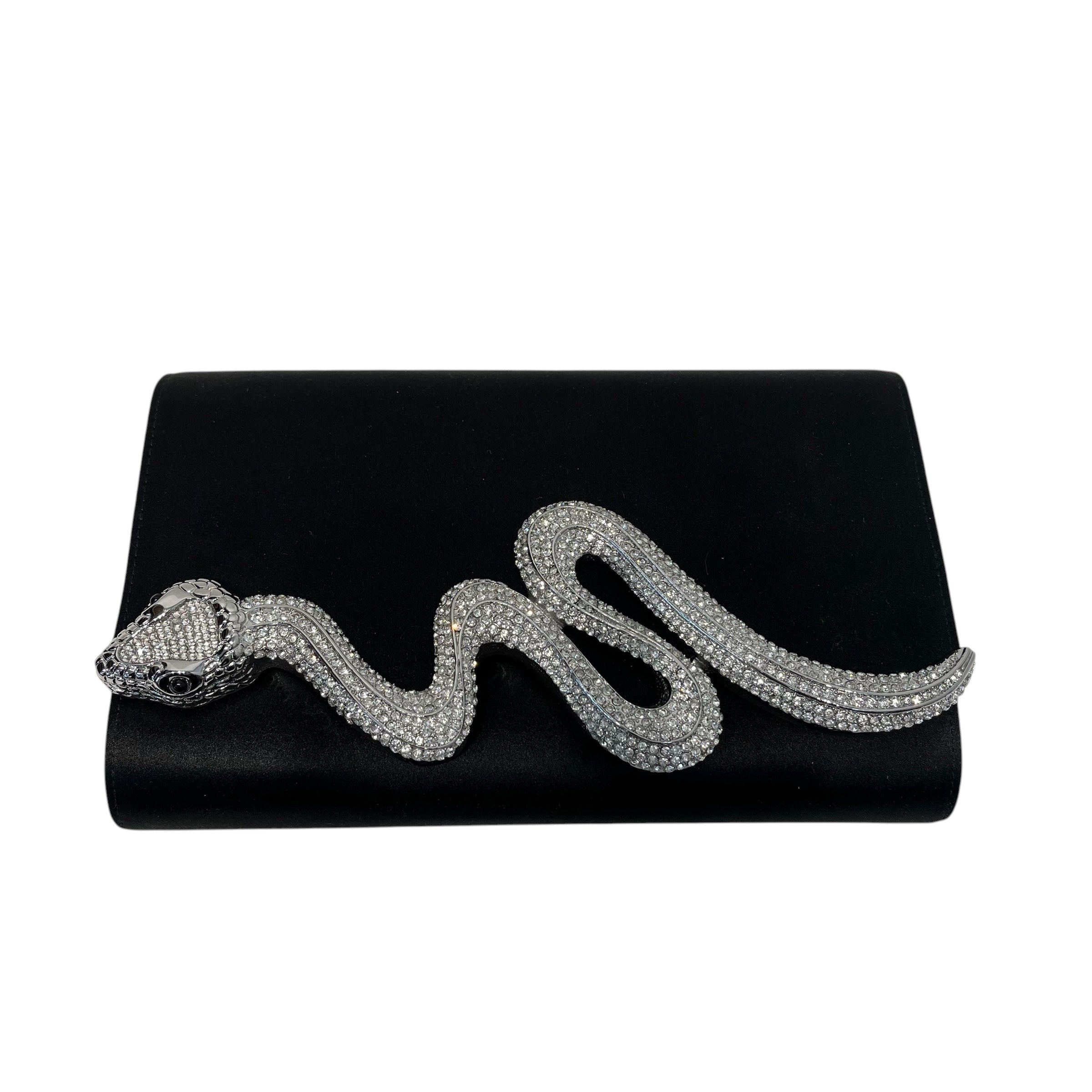 JUDITH LEIBER/Cross Body Bag/BLK/SNAKE COUTURE BAG view 1