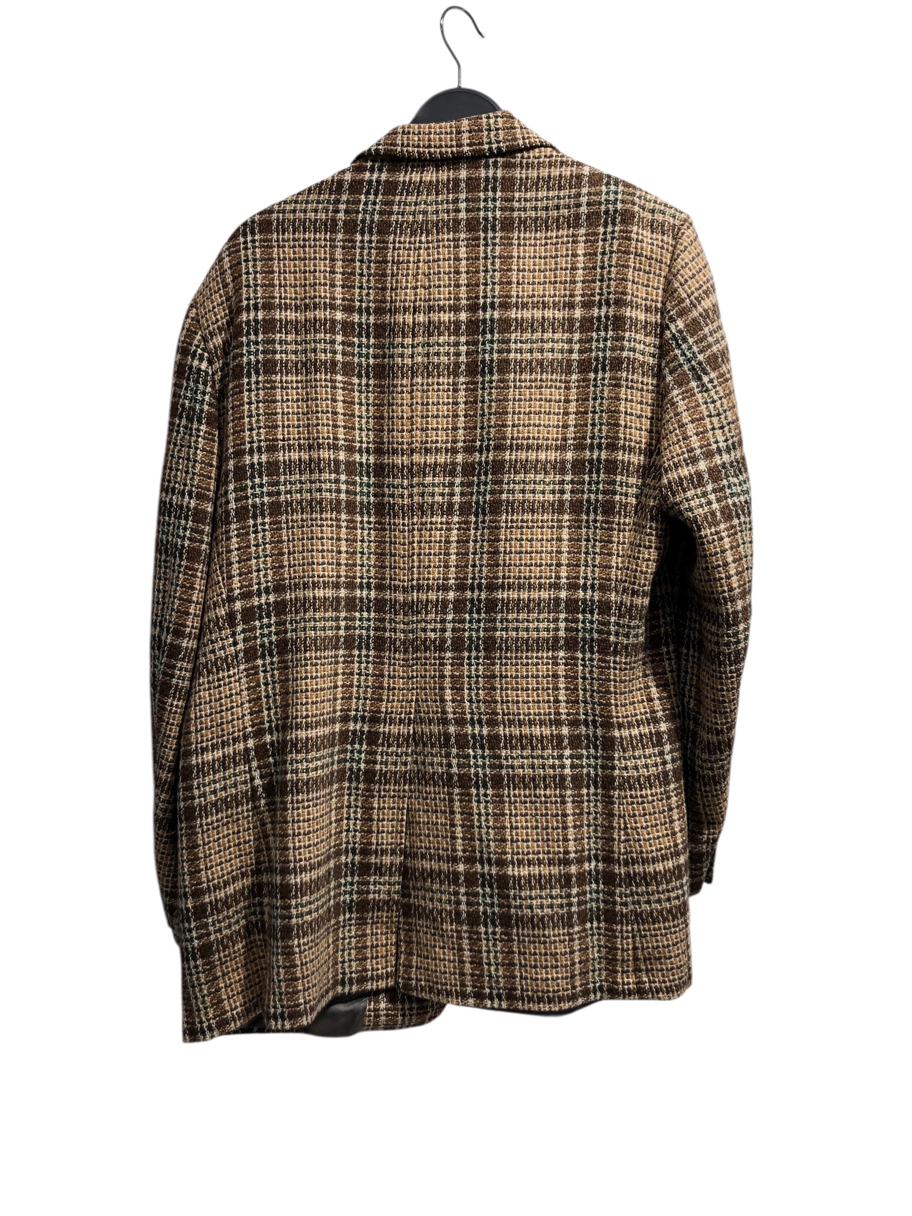 BURBERRYS/Jacket/Wool/BEG/Plaid/beige brown green plaid view 2