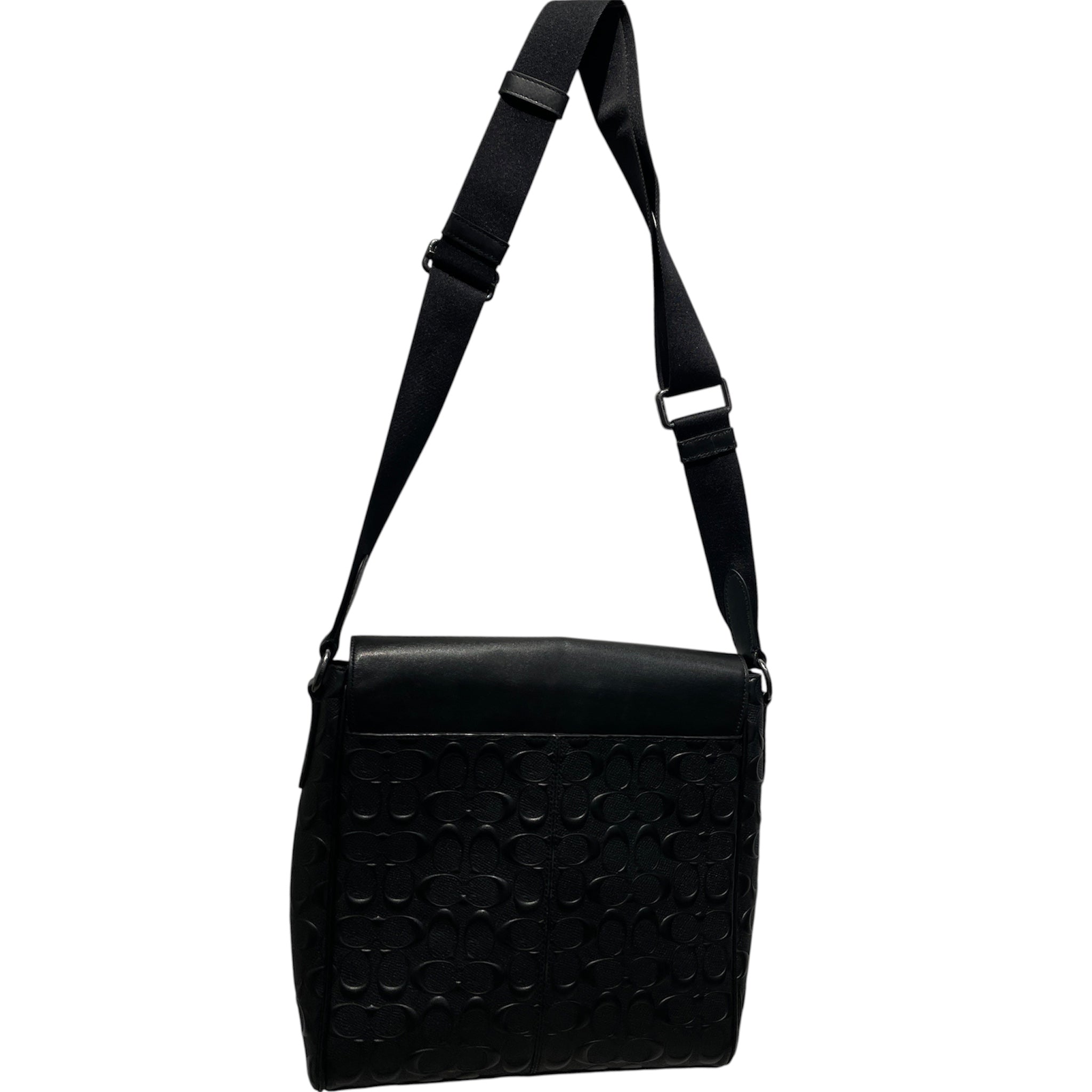COACH/Bag/Monogram/Leather/BLK/Houston Map Bag view 2